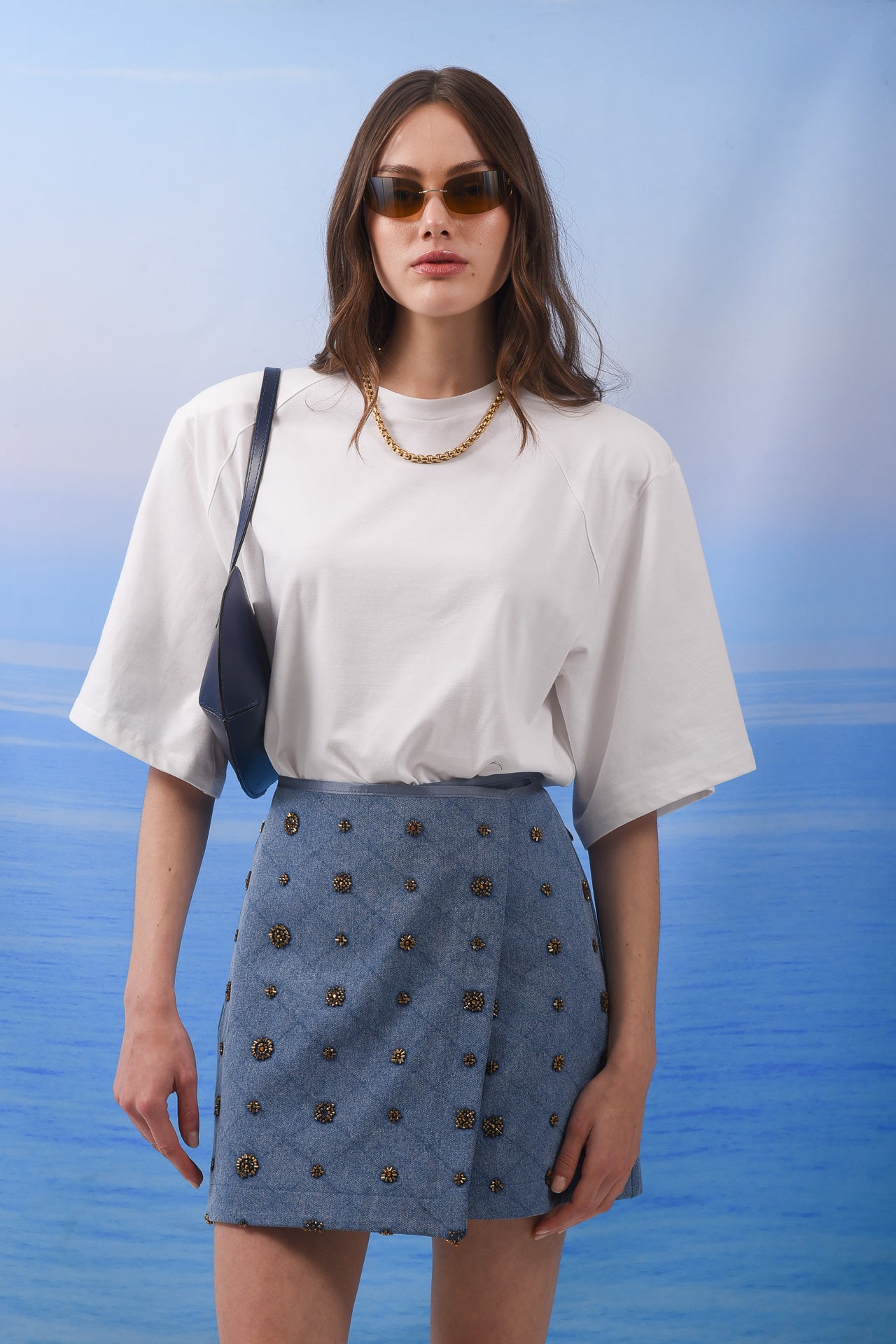 美品　HYEON　pepper mini wrap skirt　M AMBER MINI WRAP SKIRT – arpyes
