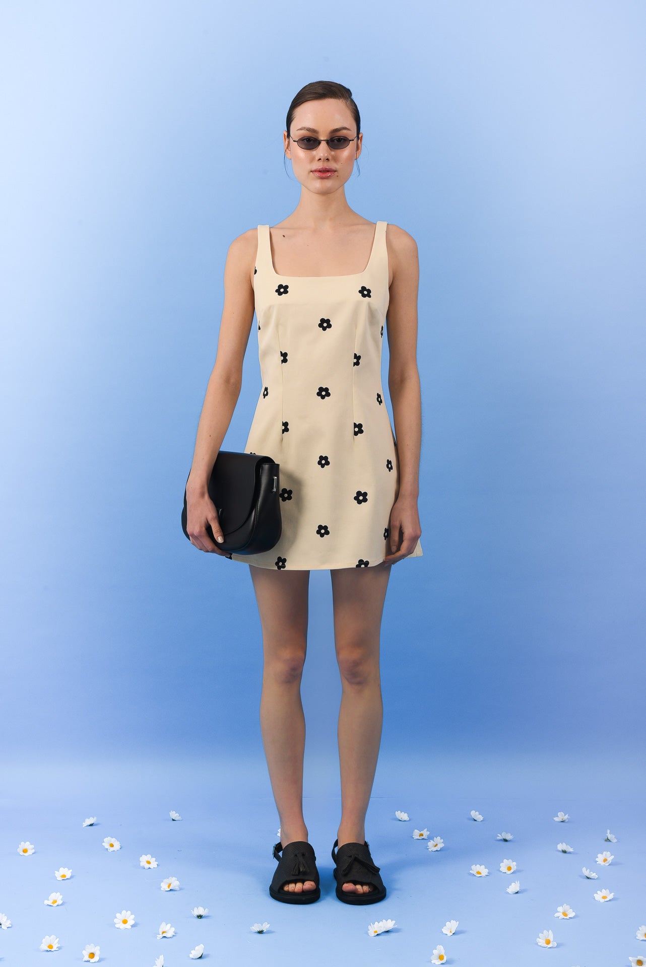 black daisy mini dress Alexis Daisy Mini Dress