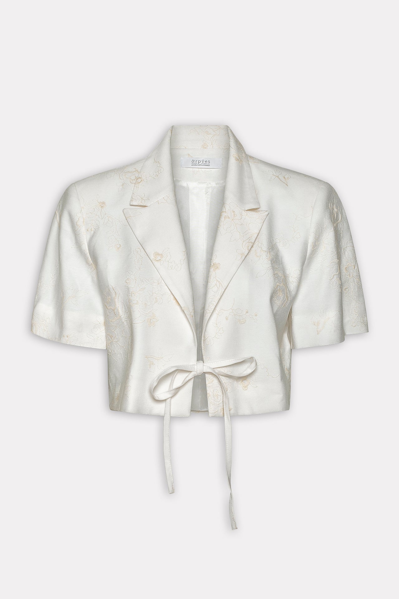 MI LUV YUH CROP BLAZER WHITE