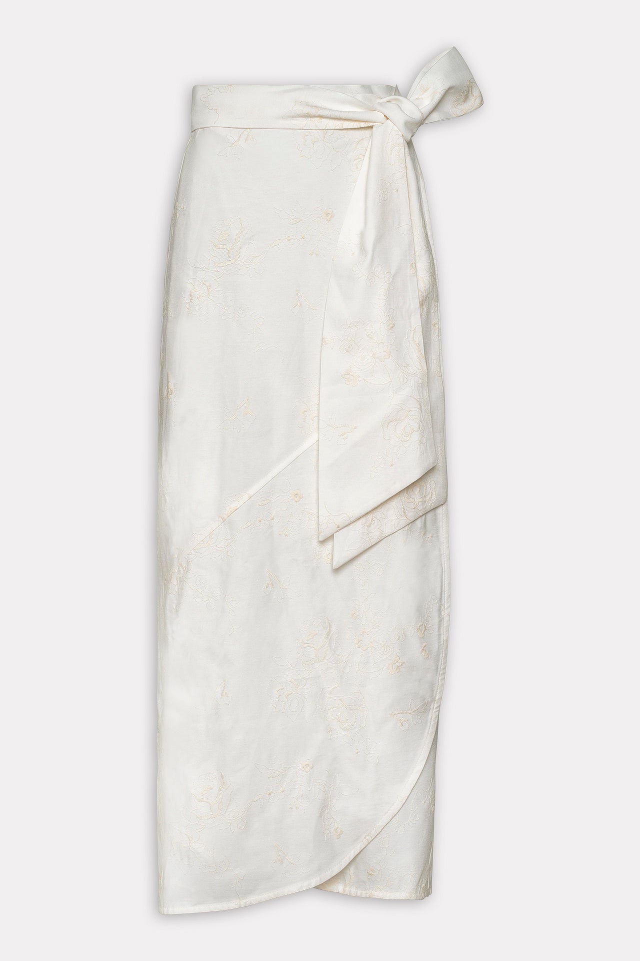 MI LUV YUH WRAP SKIRT WHITE