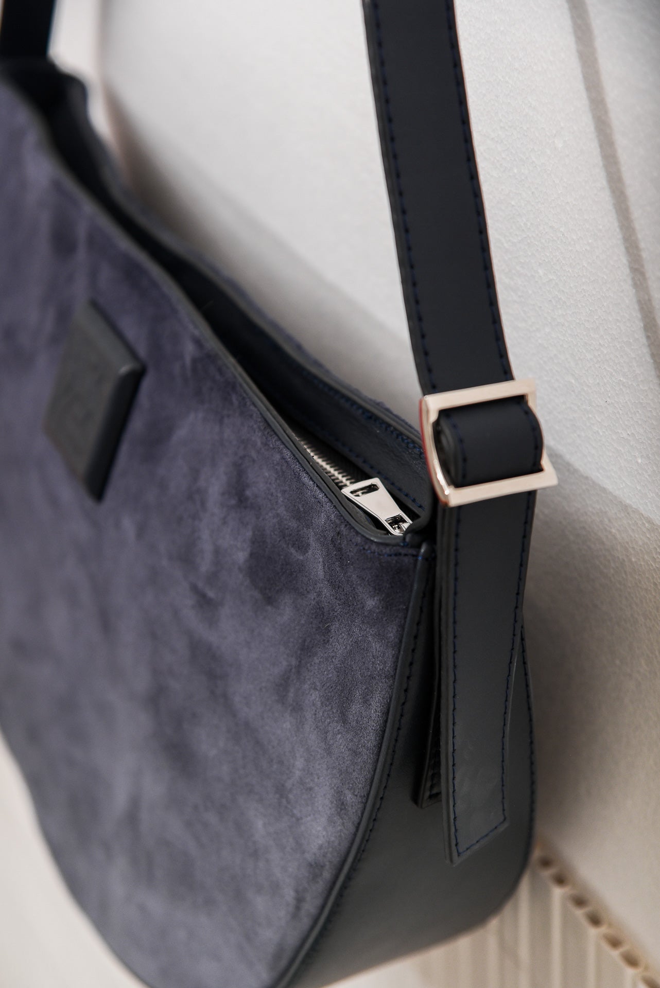 ACKEE LEATHER BAG BLUE