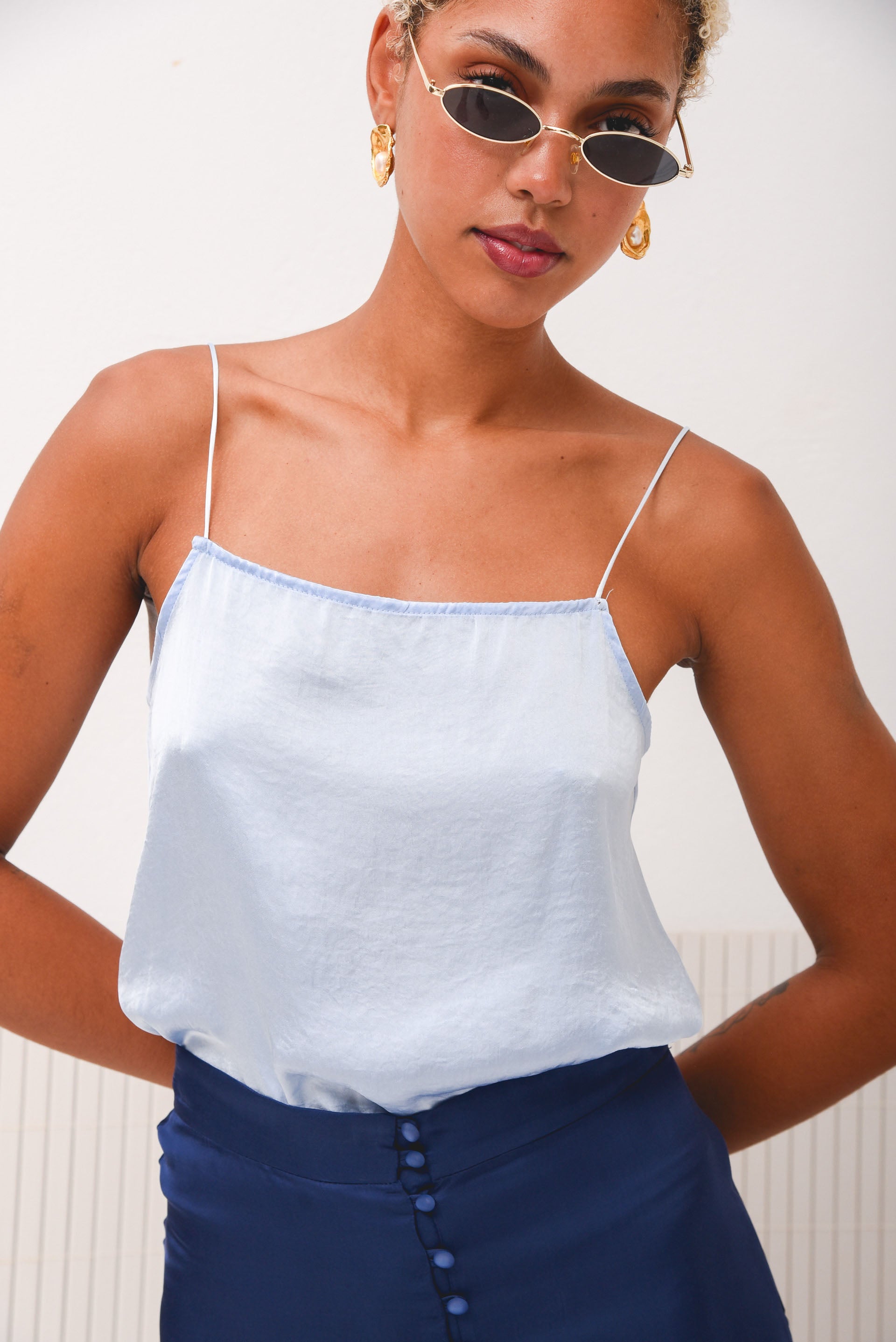 CORAL TOP LIGHT BLUE