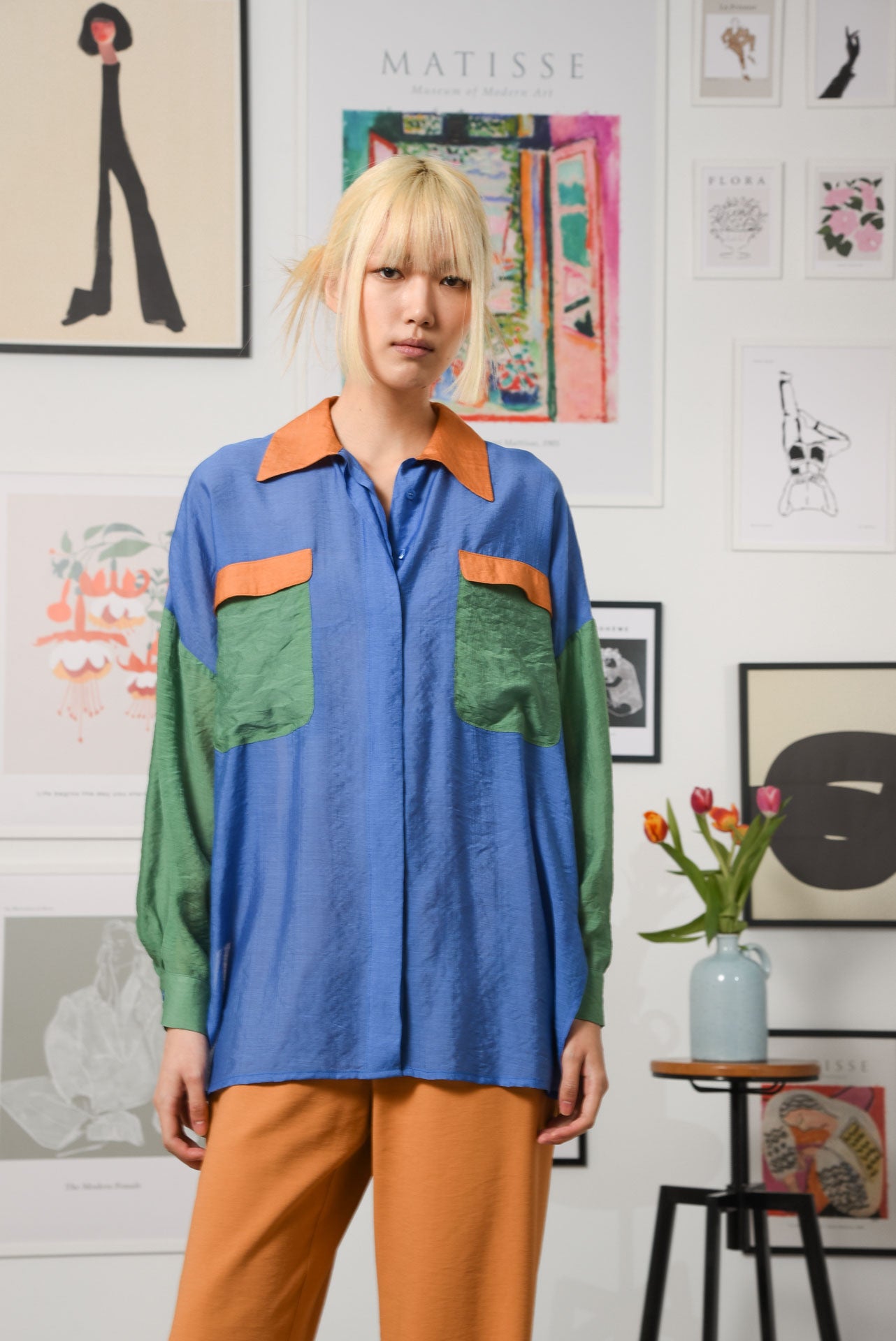 PRIMAVERA SHIRT BLUE COMBO