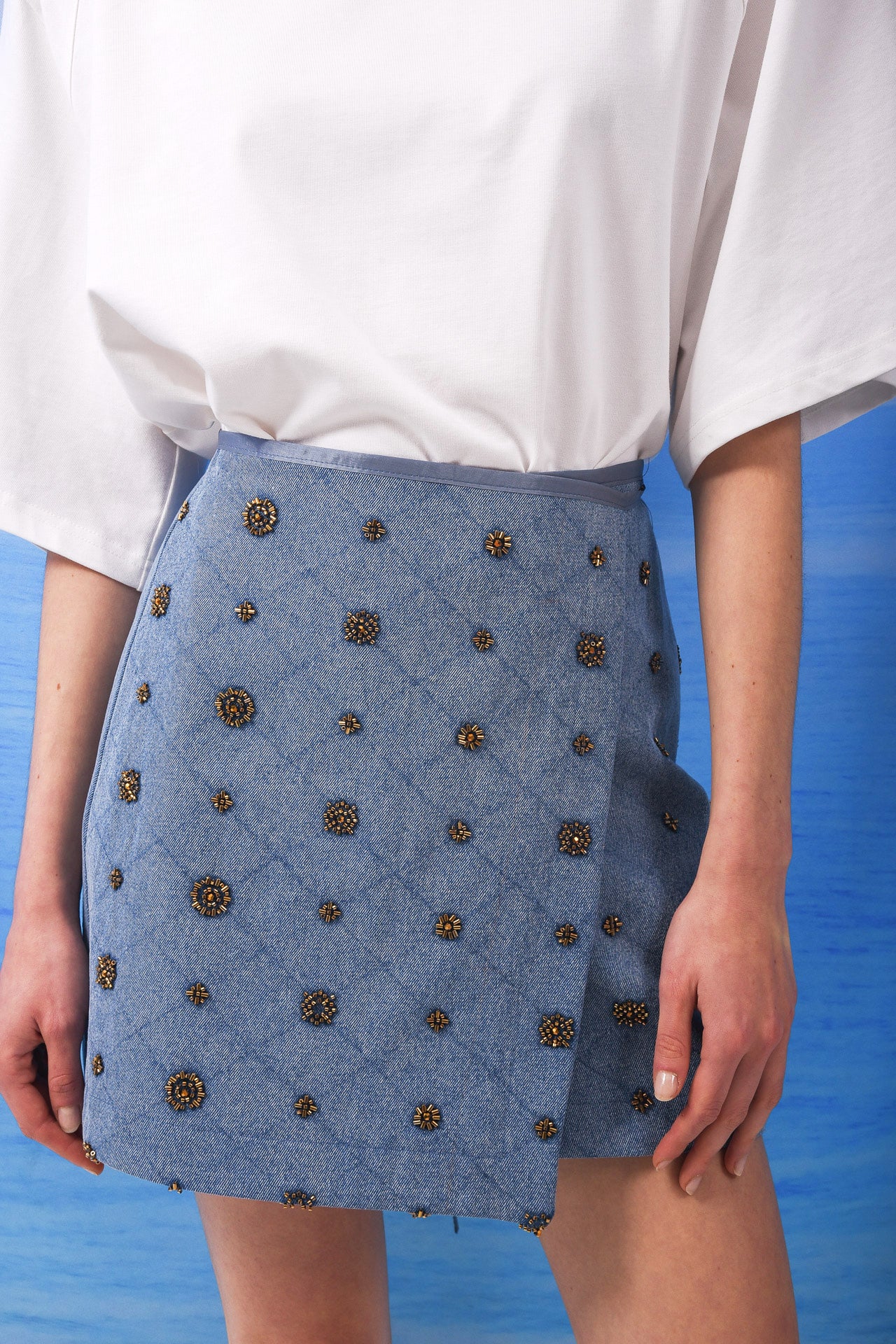 AMBER MINI WRAP SKIRT – arpyes