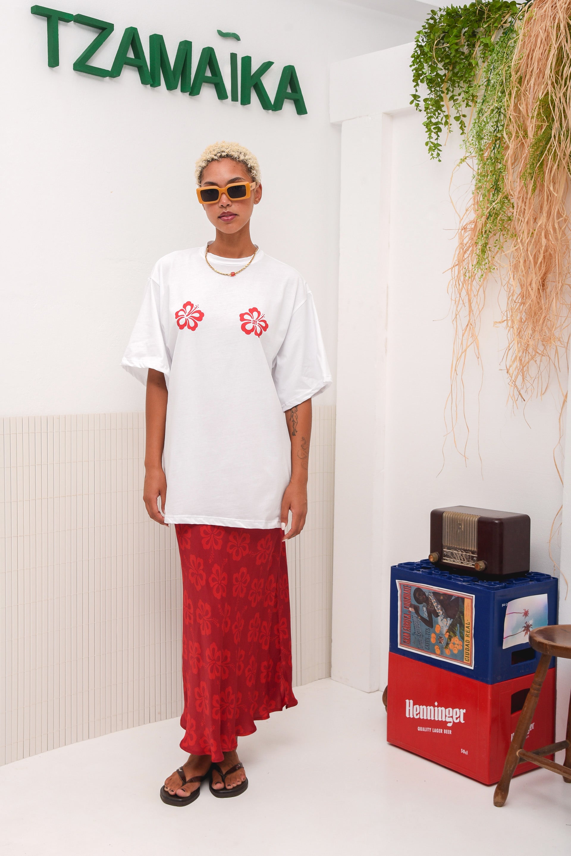 KINGSTON OVERSIZED T-SHIRT RED