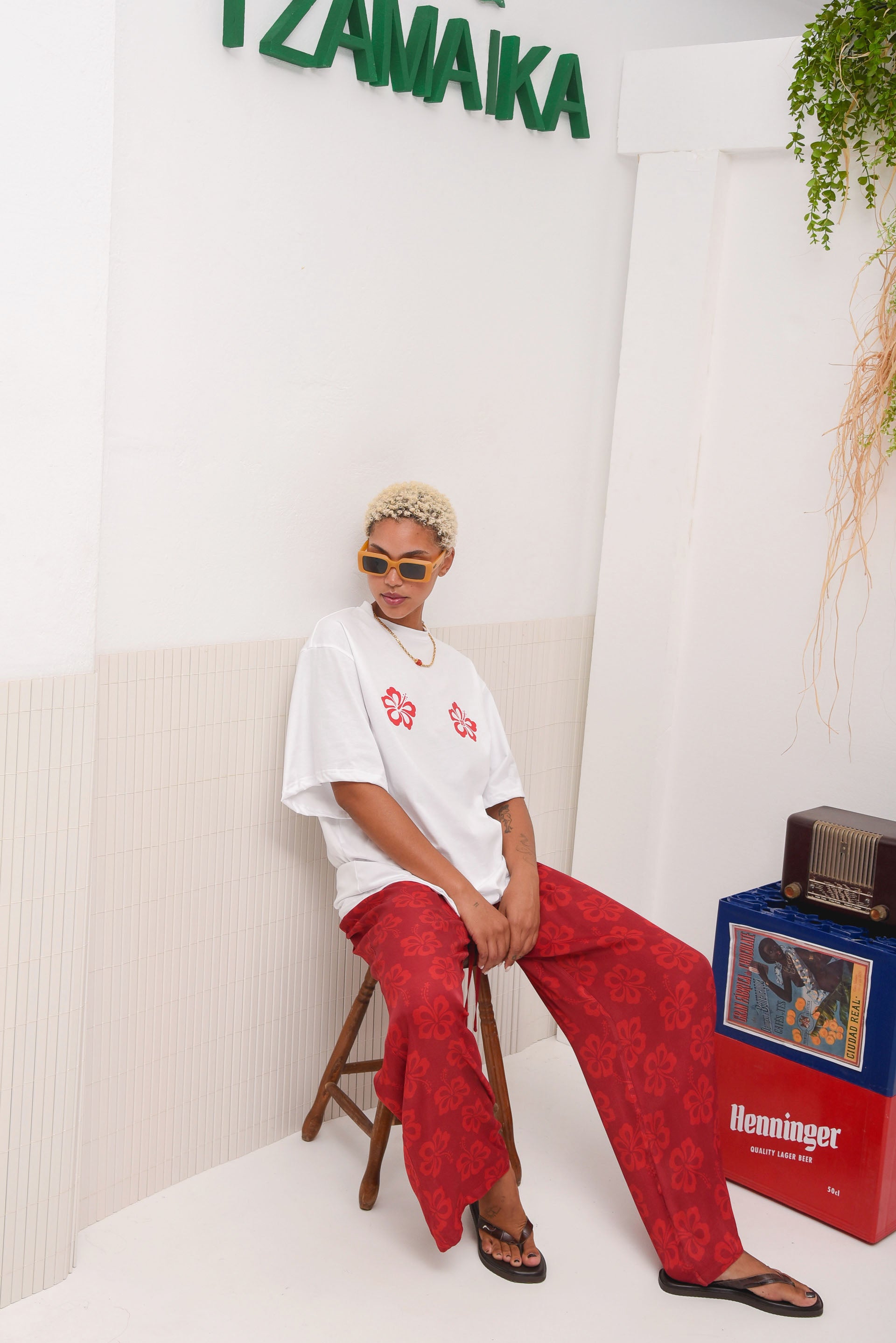 KINGSTON OVERSIZED T-SHIRT RED