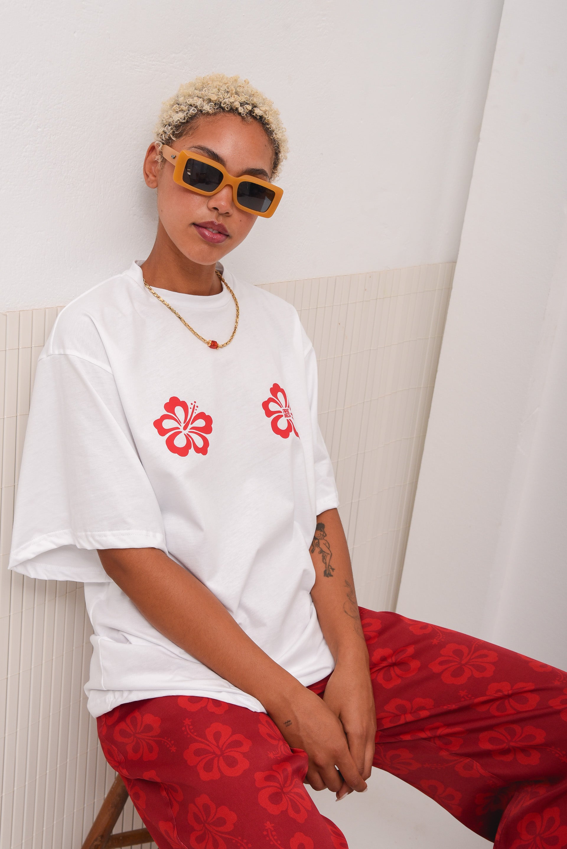 KINGSTON OVERSIZED T-SHIRT RED