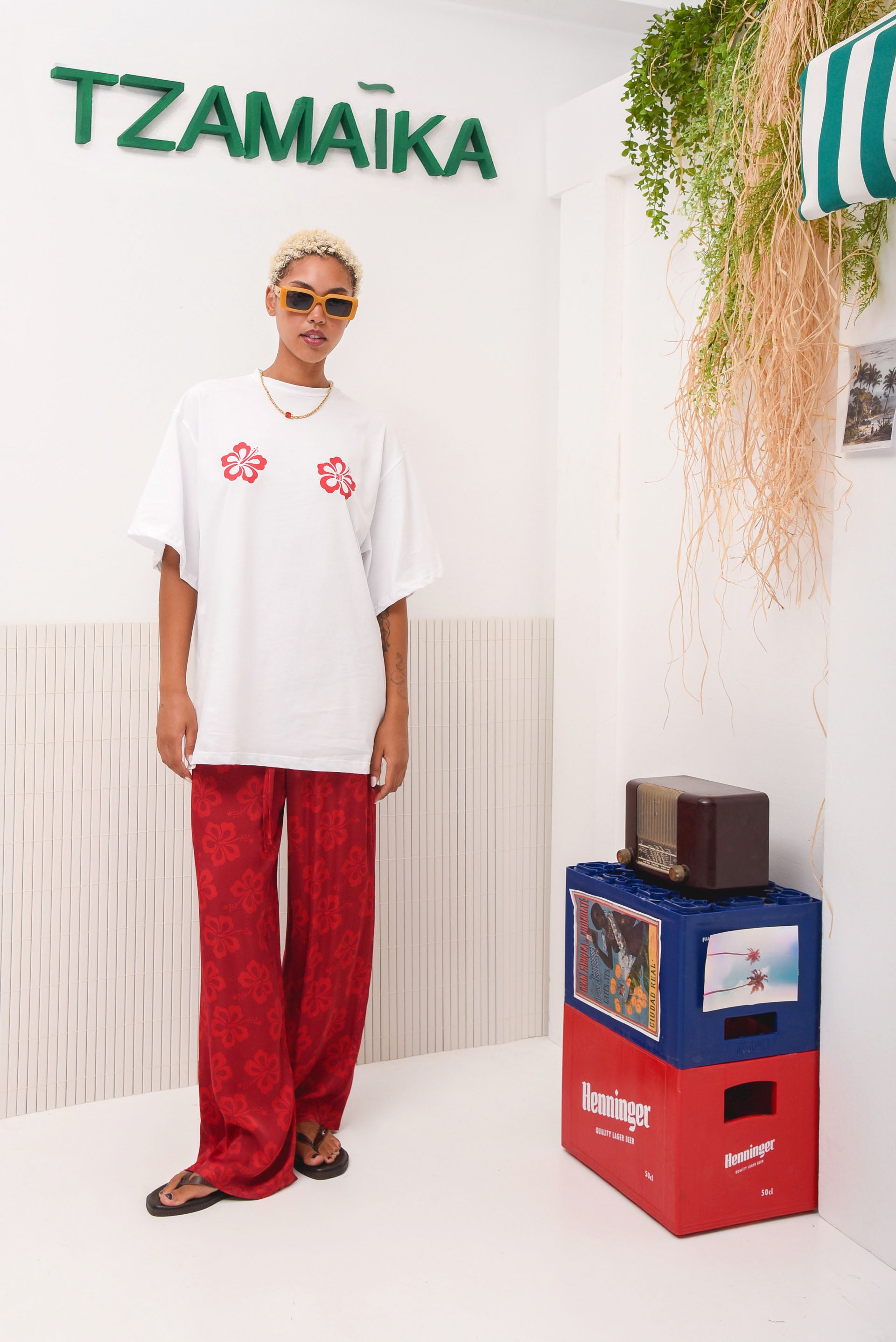 KINGSTON OVERSIZED T-SHIRT RED
