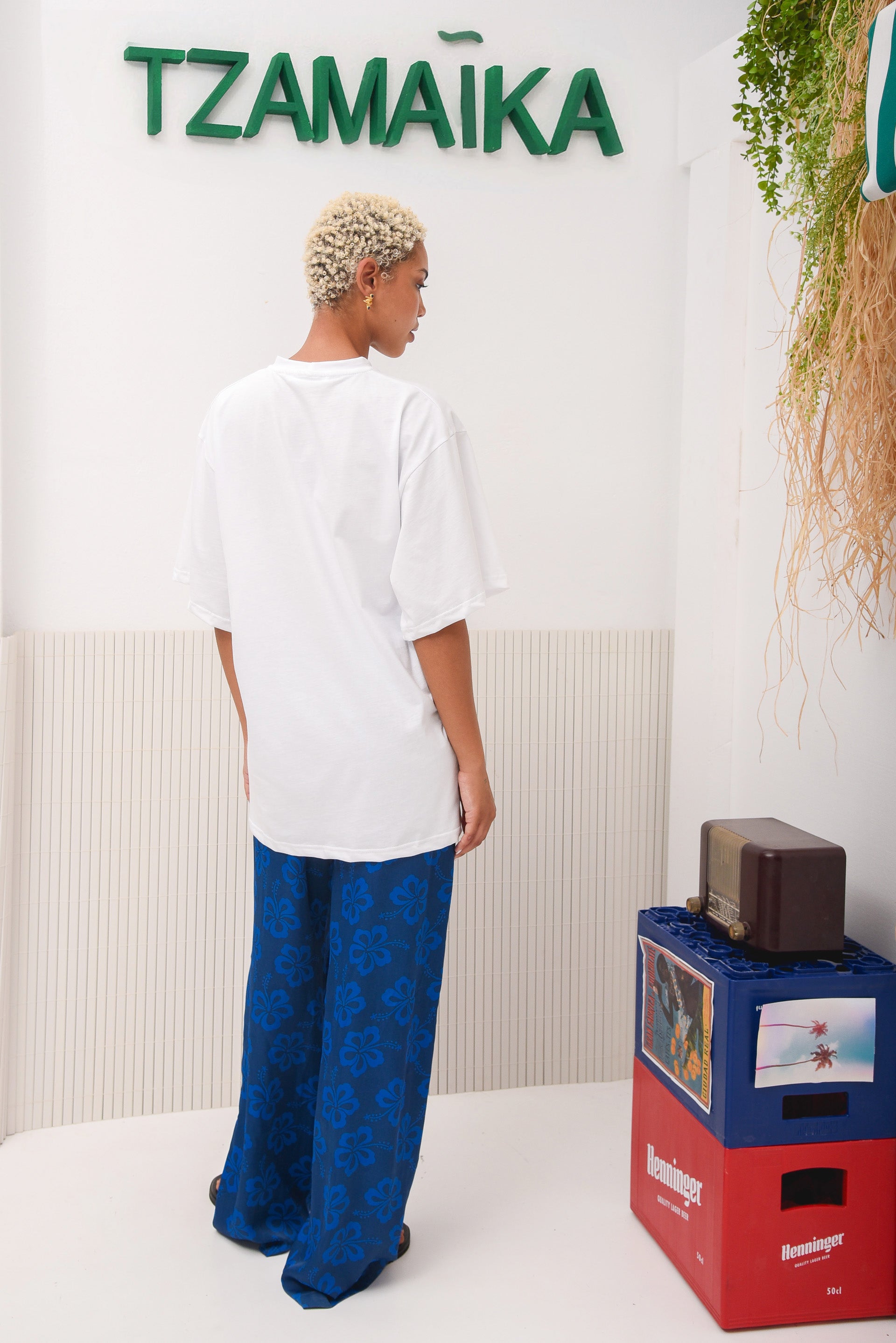 KINGSTON OVERSIZED T-SHIRT BLUE