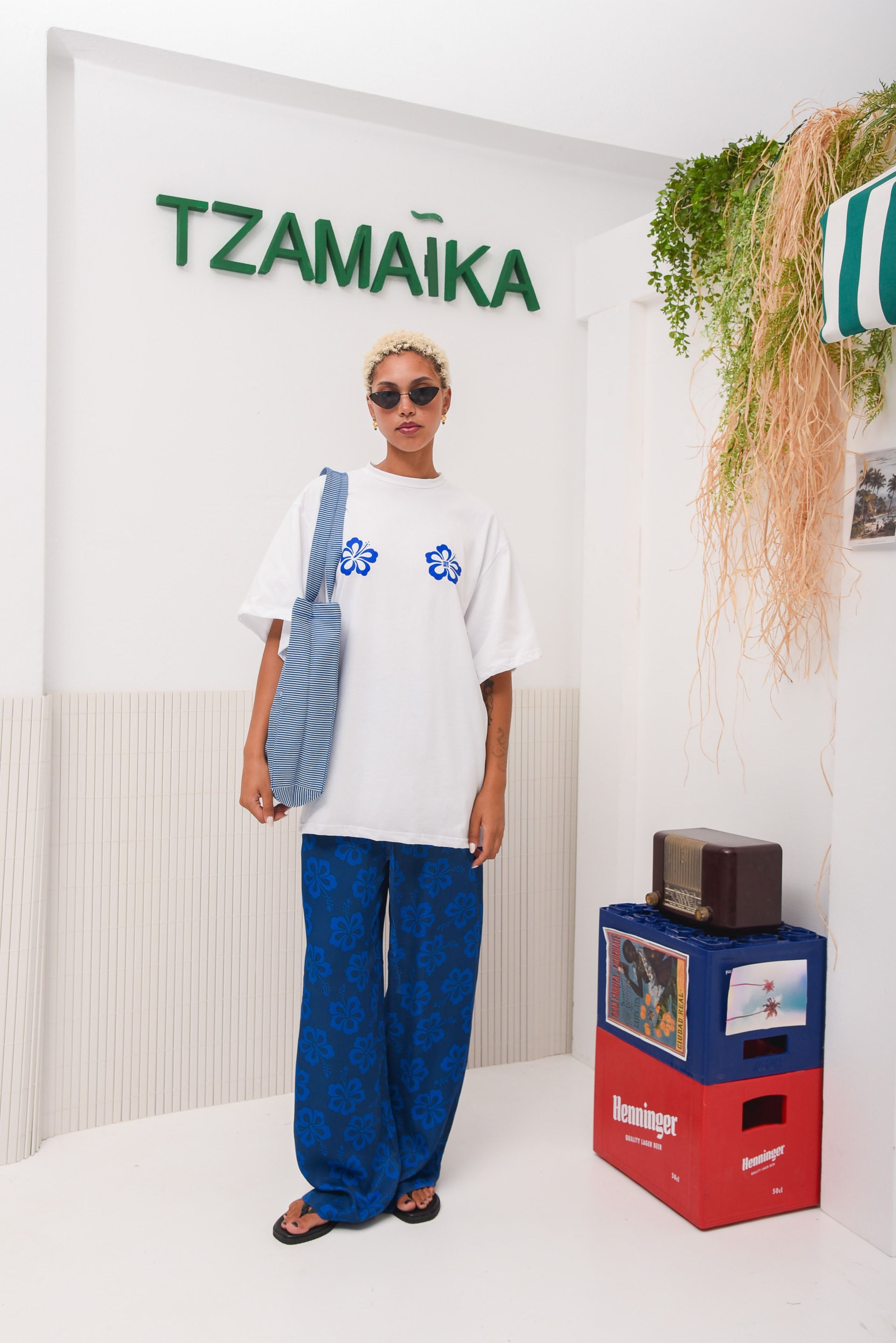 KINGSTON OVERSIZED T-SHIRT BLUE