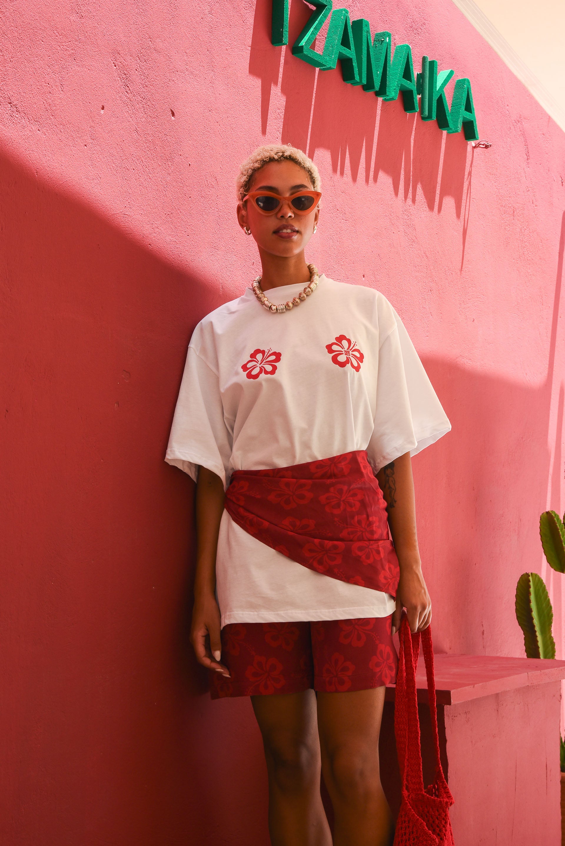 KINGSTON OVERSIZED T-SHIRT RED