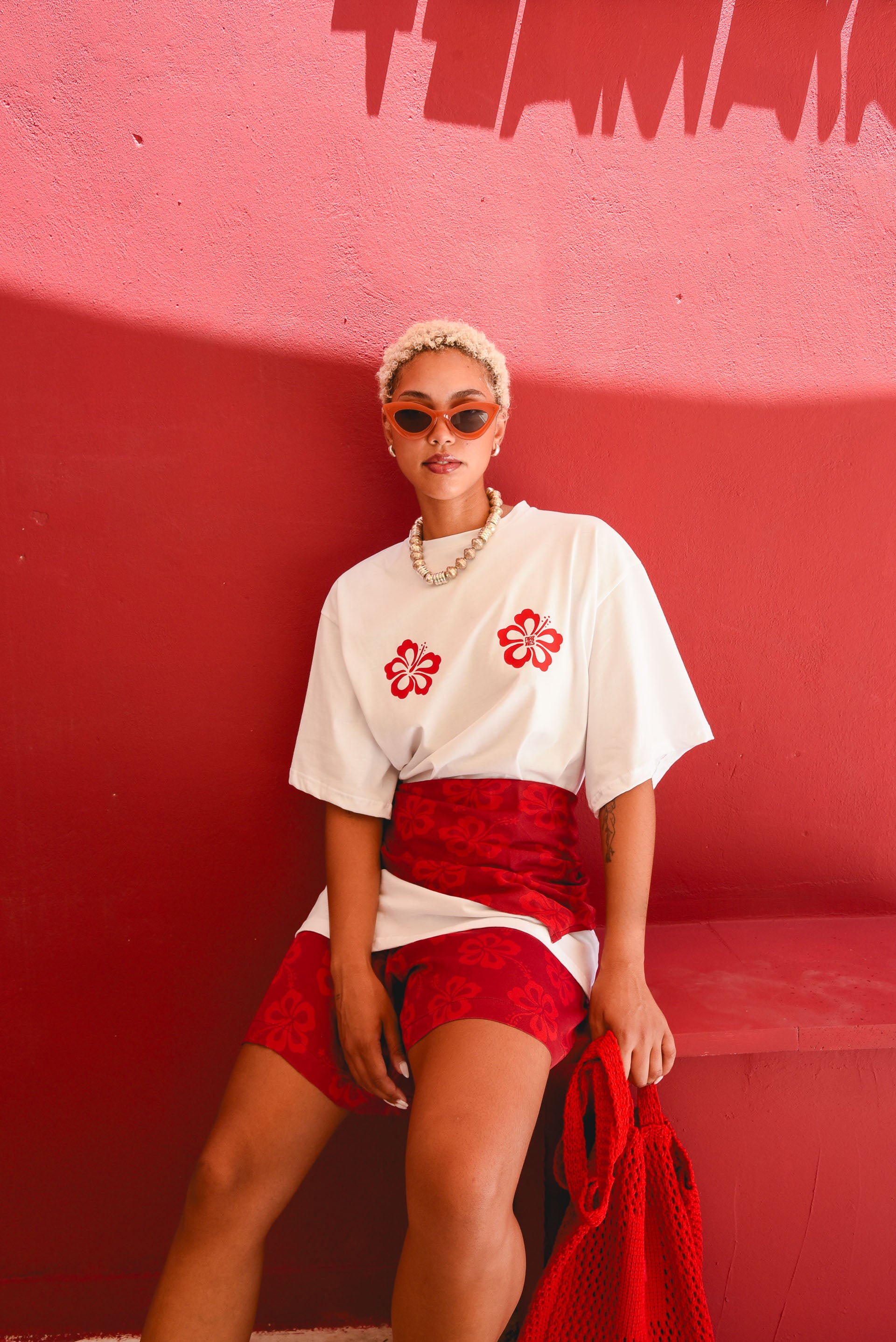 KINGSTON OVERSIZED T-SHIRT RED