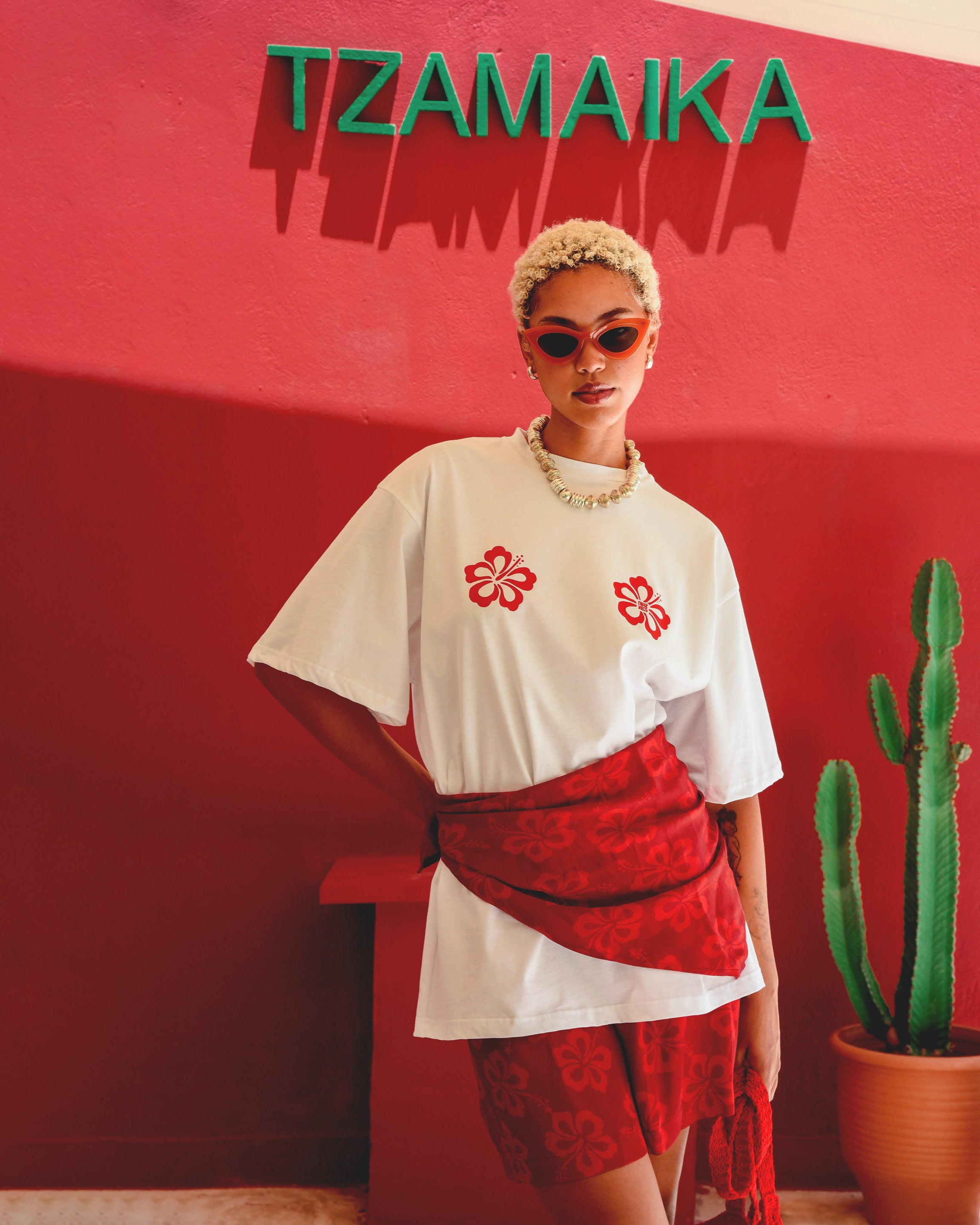 KINGSTON OVERSIZED T-SHIRT RED