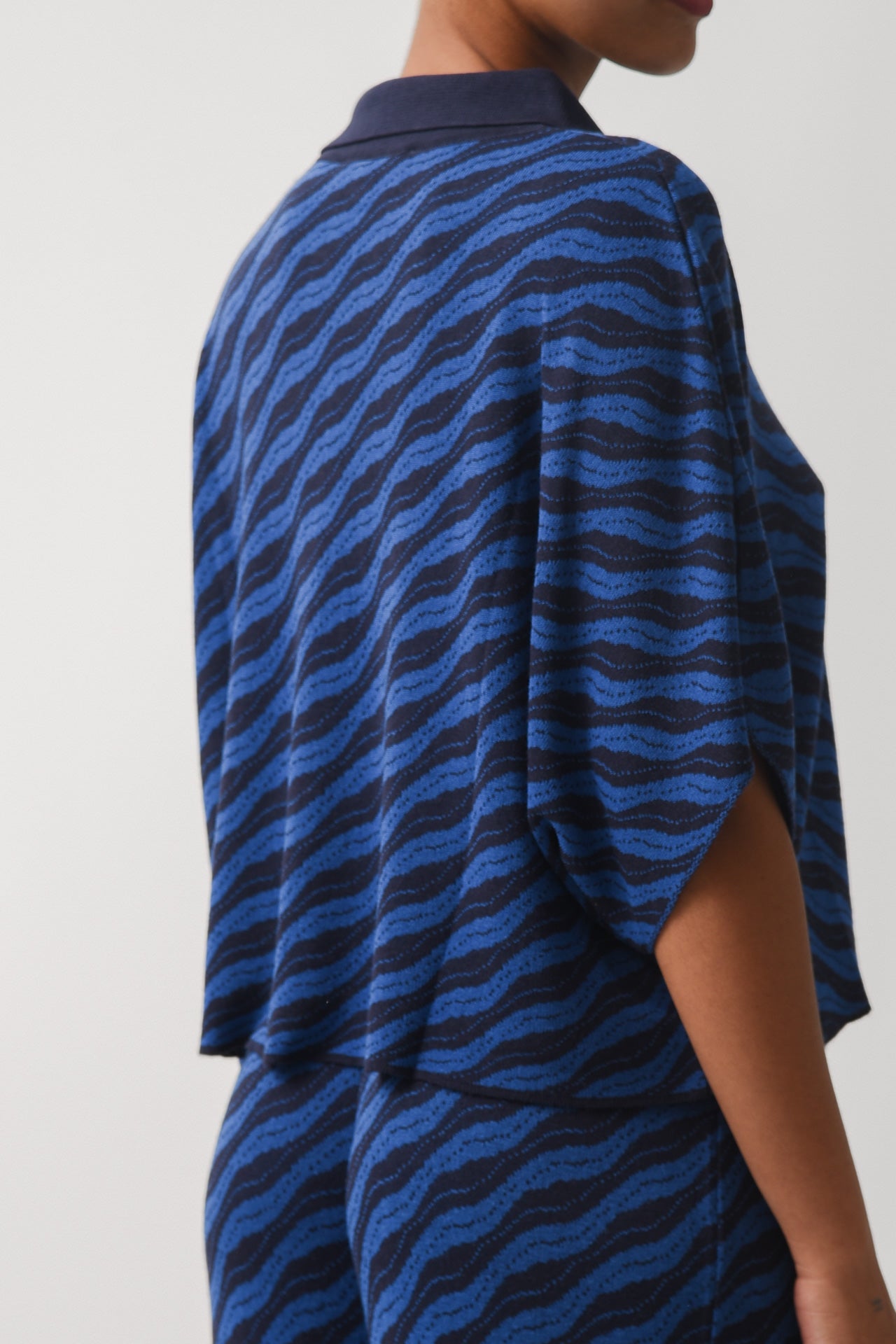 CARIBBEAN KNITTED SHIRT BLUE