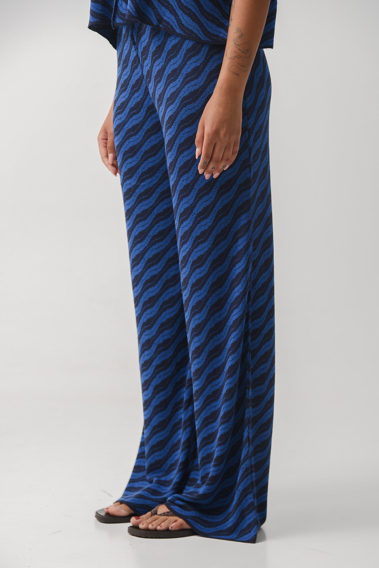 CARIBBEAN KNITTED PANTS BLUE