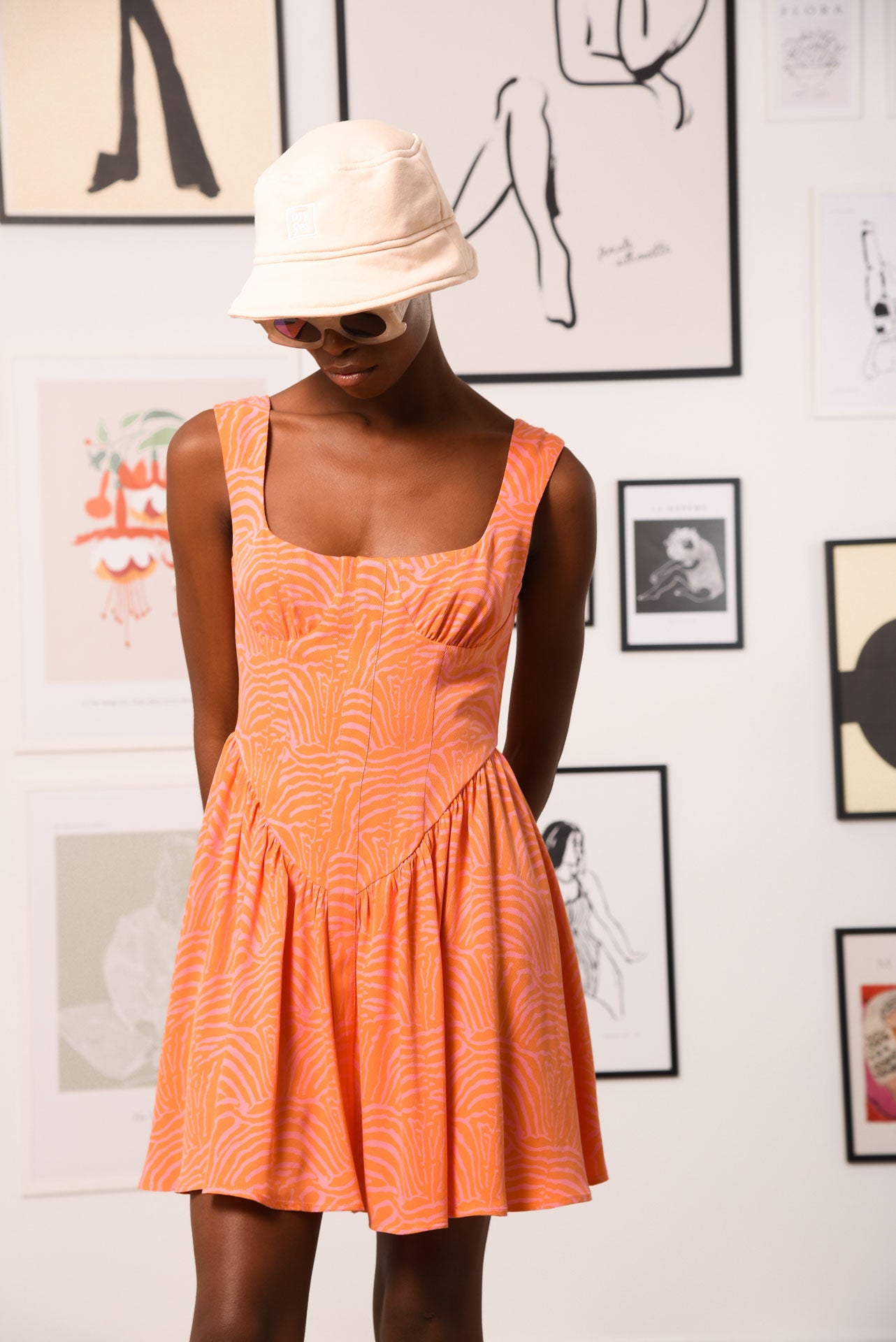 FLAMING JUNE DRESS CORAL