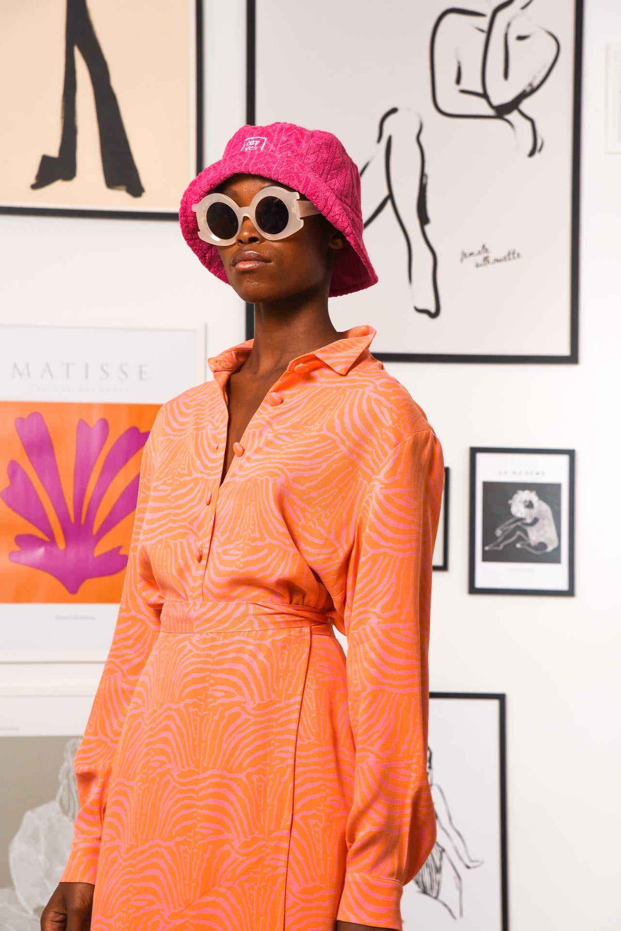 FLAMING JUNE WRAP SKIRT CORAL