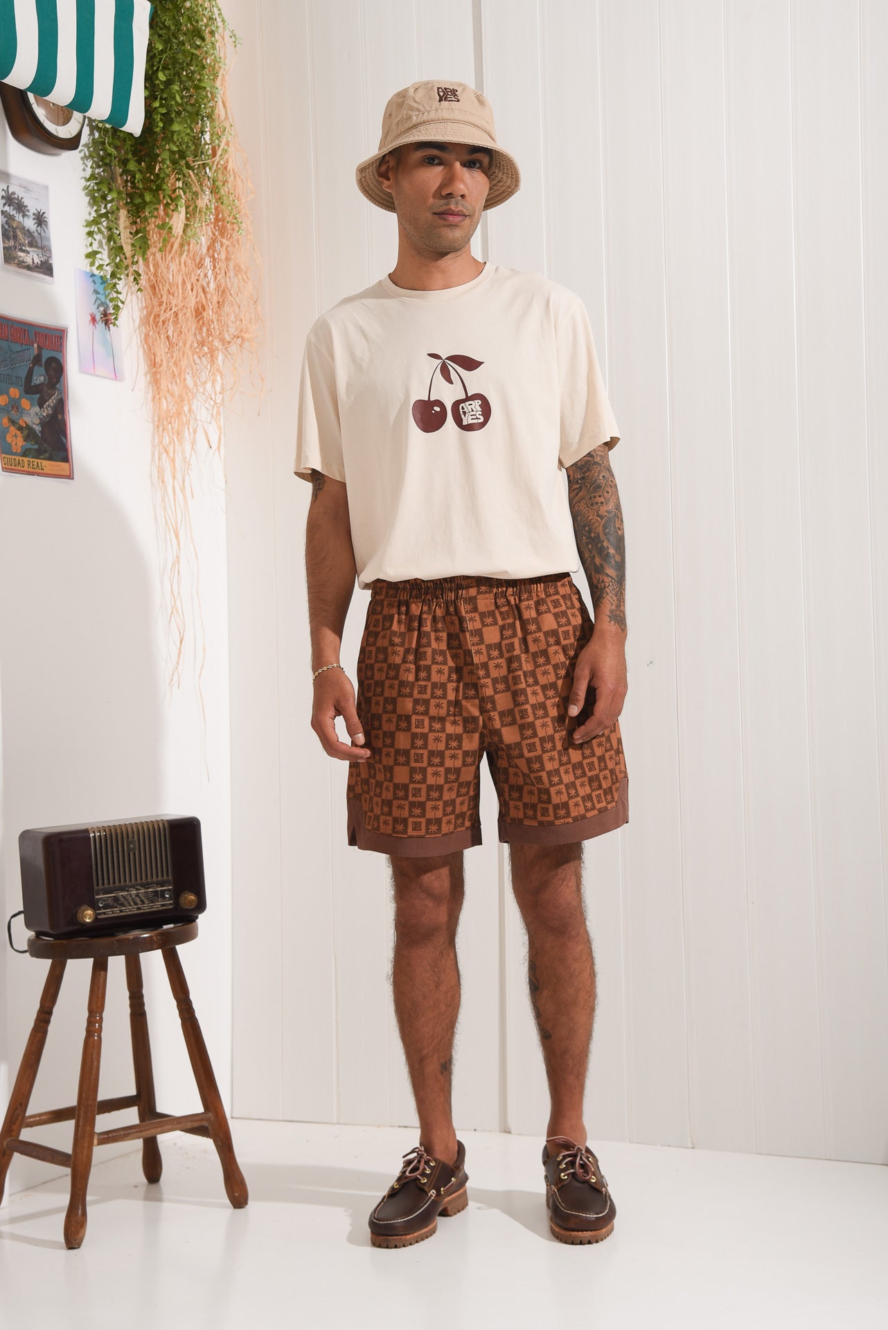 PALM RUM SHORTS BROWN