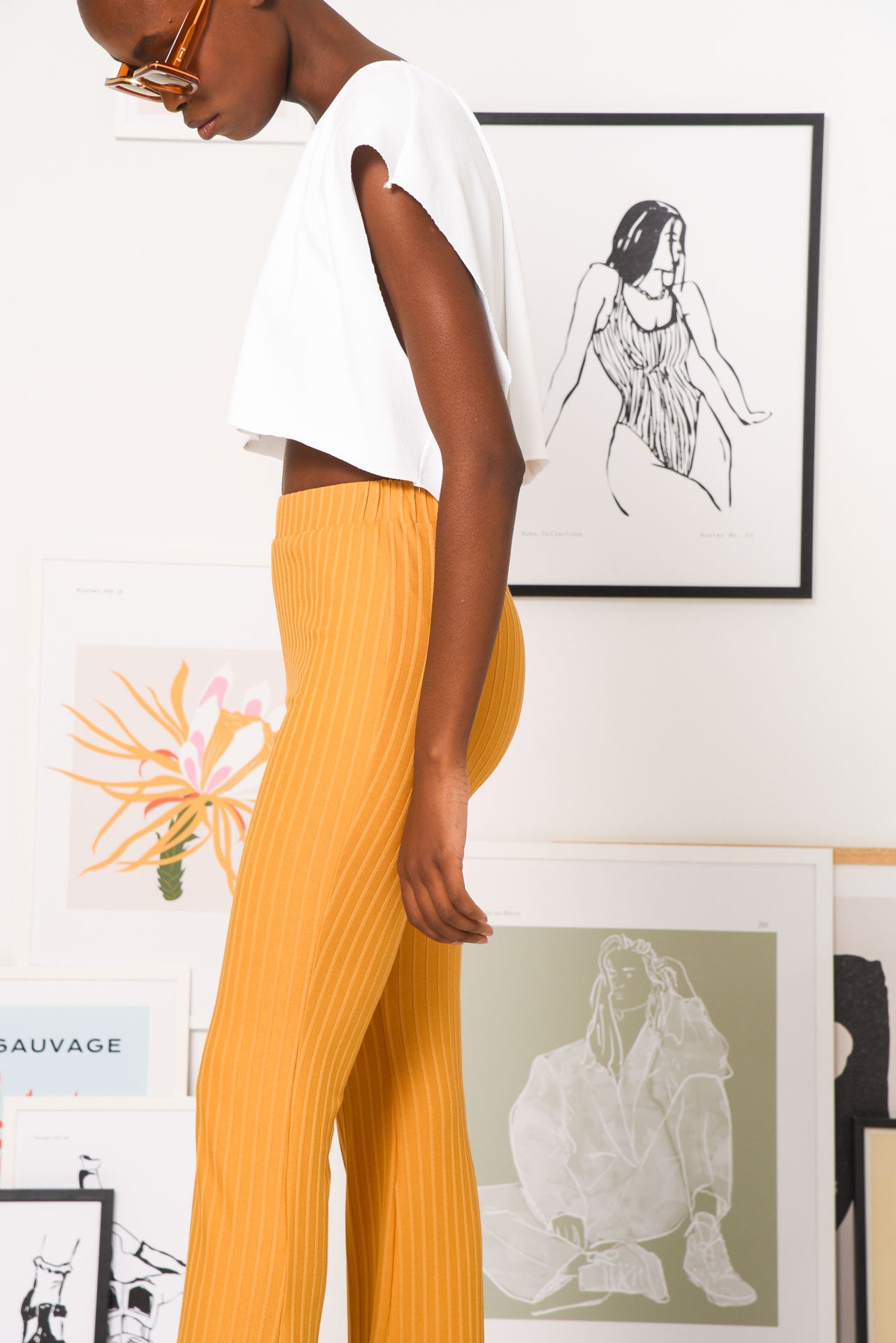 GUERNICA CROP TOP WHITE