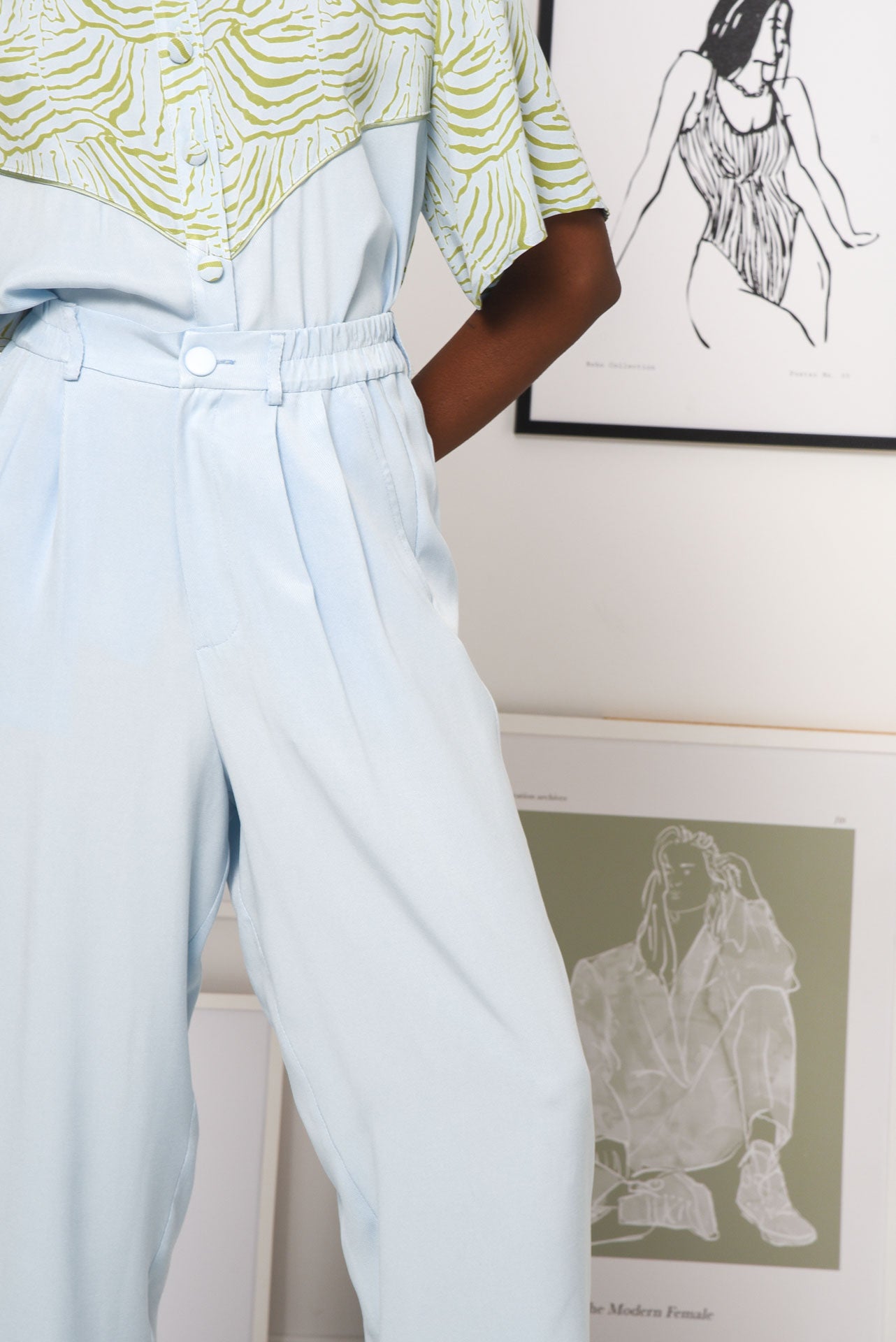 TWO FRIDAS PANTS CIEL