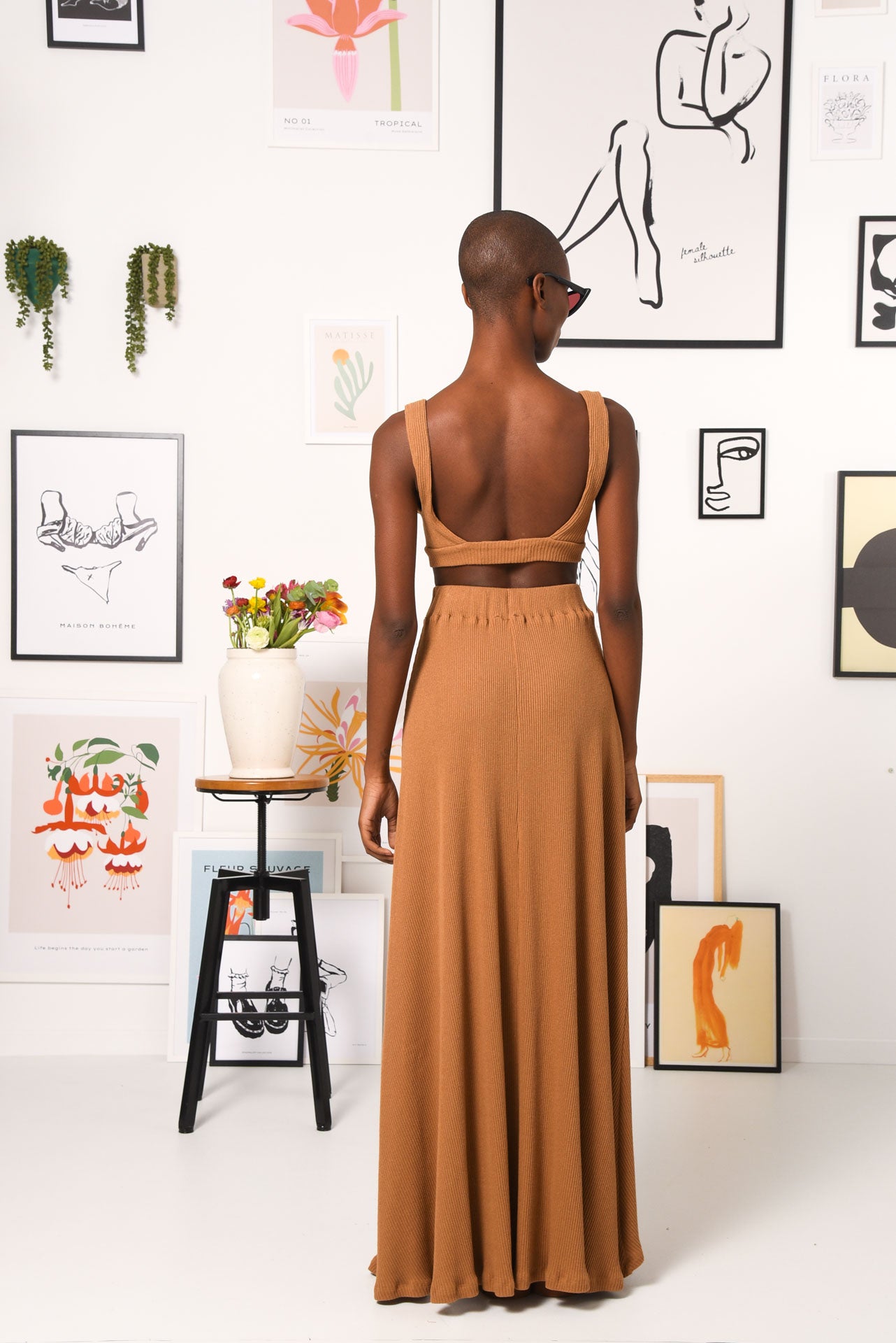 OLYMPIA TOP BROWN