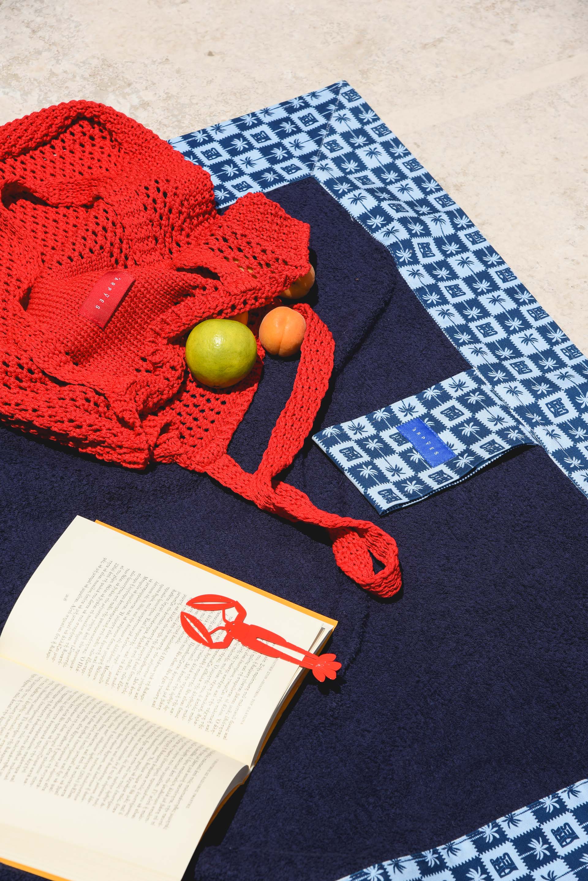 PALM RUM BEACH TOWEL BLUE