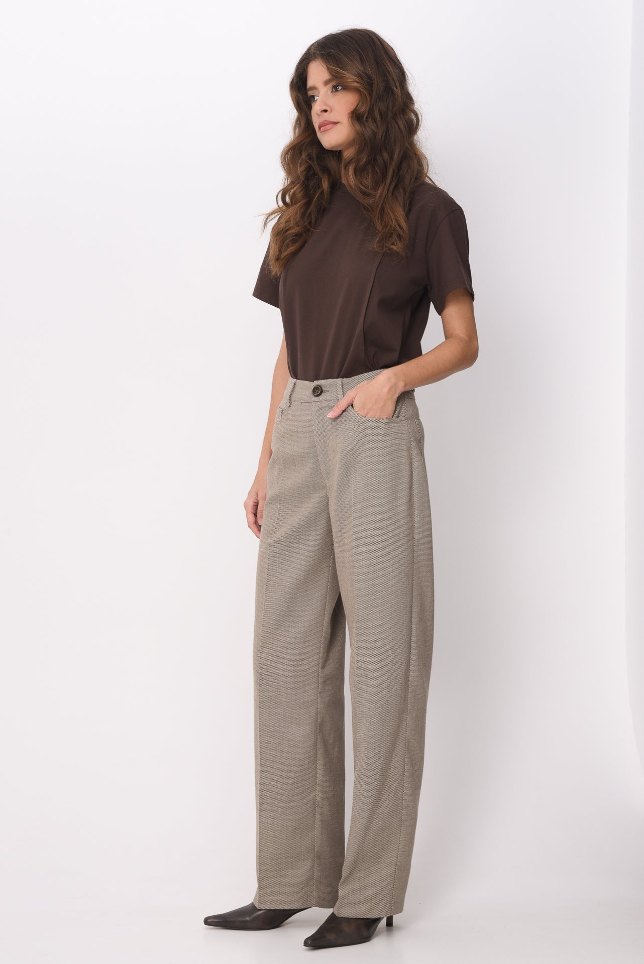 KNIGHT PANTS HIGH RISE BEIGE