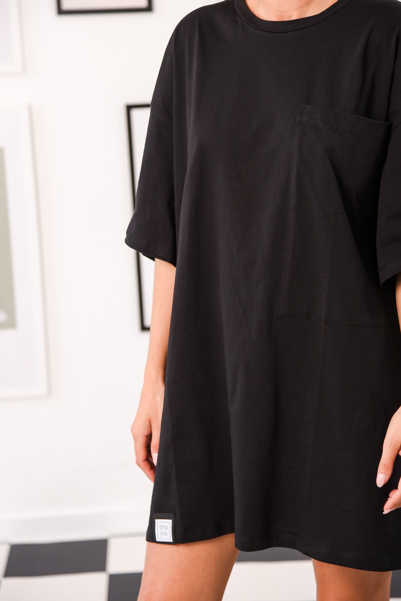 UNTITLED T-SHIRT-DRESS BLACK