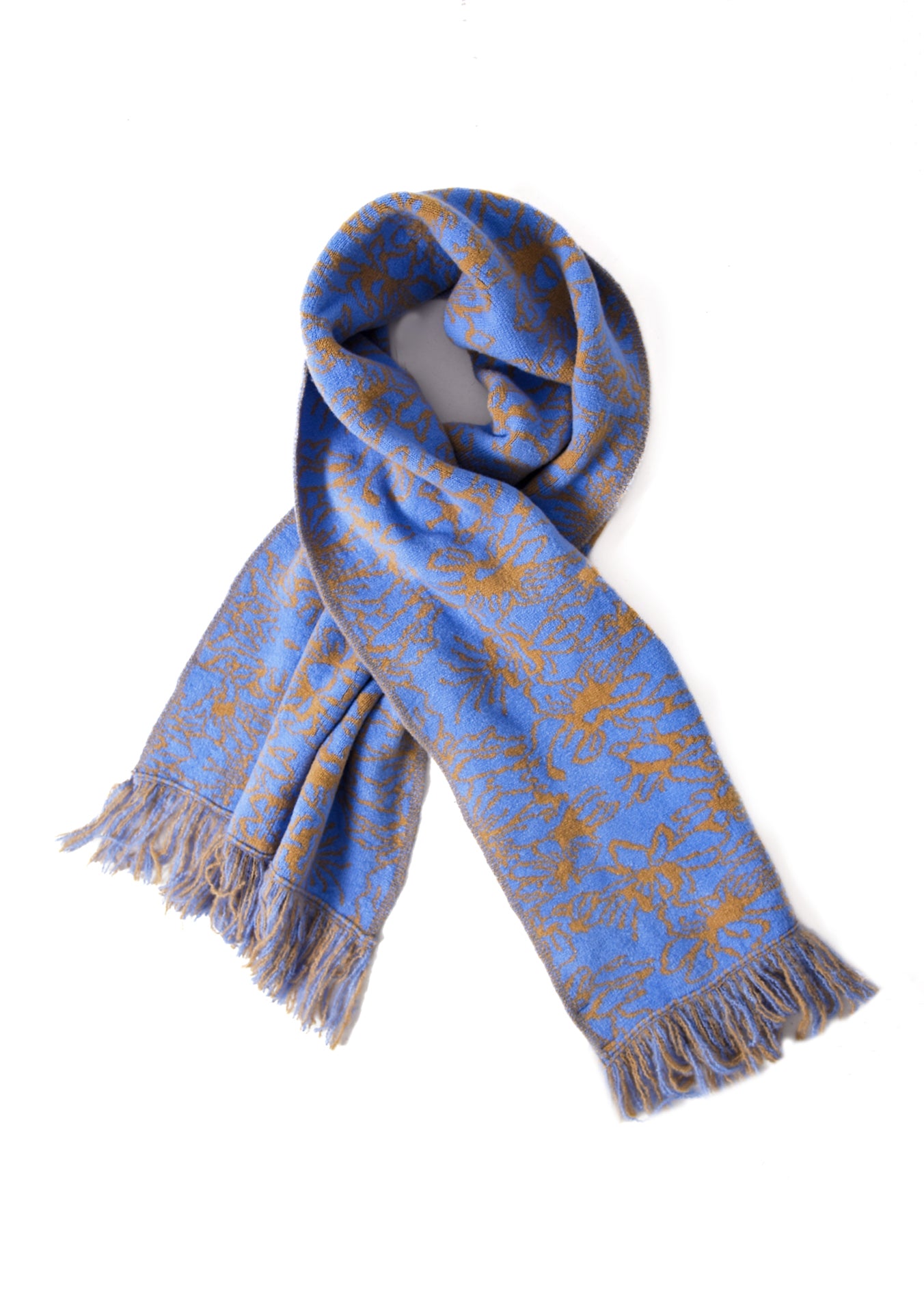 BLOOM SCARF LIGHT BLUE