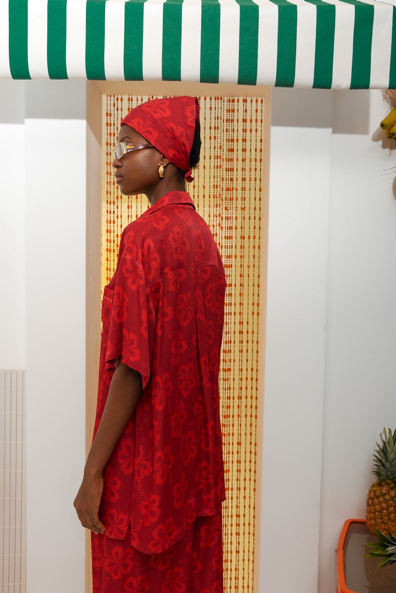 HIBISCUS SHIRT RED