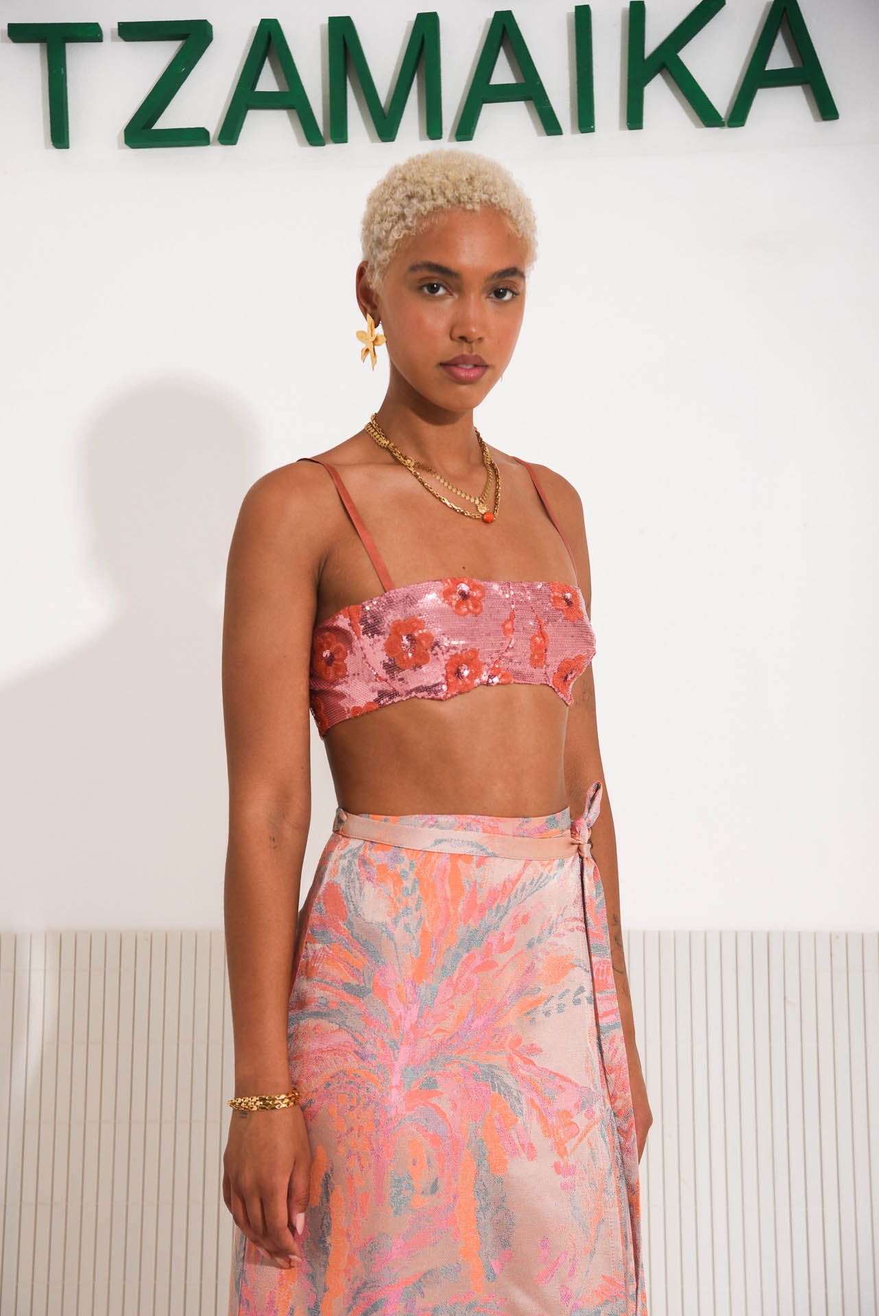 FRUIT PUNCH MIDI SKIRT