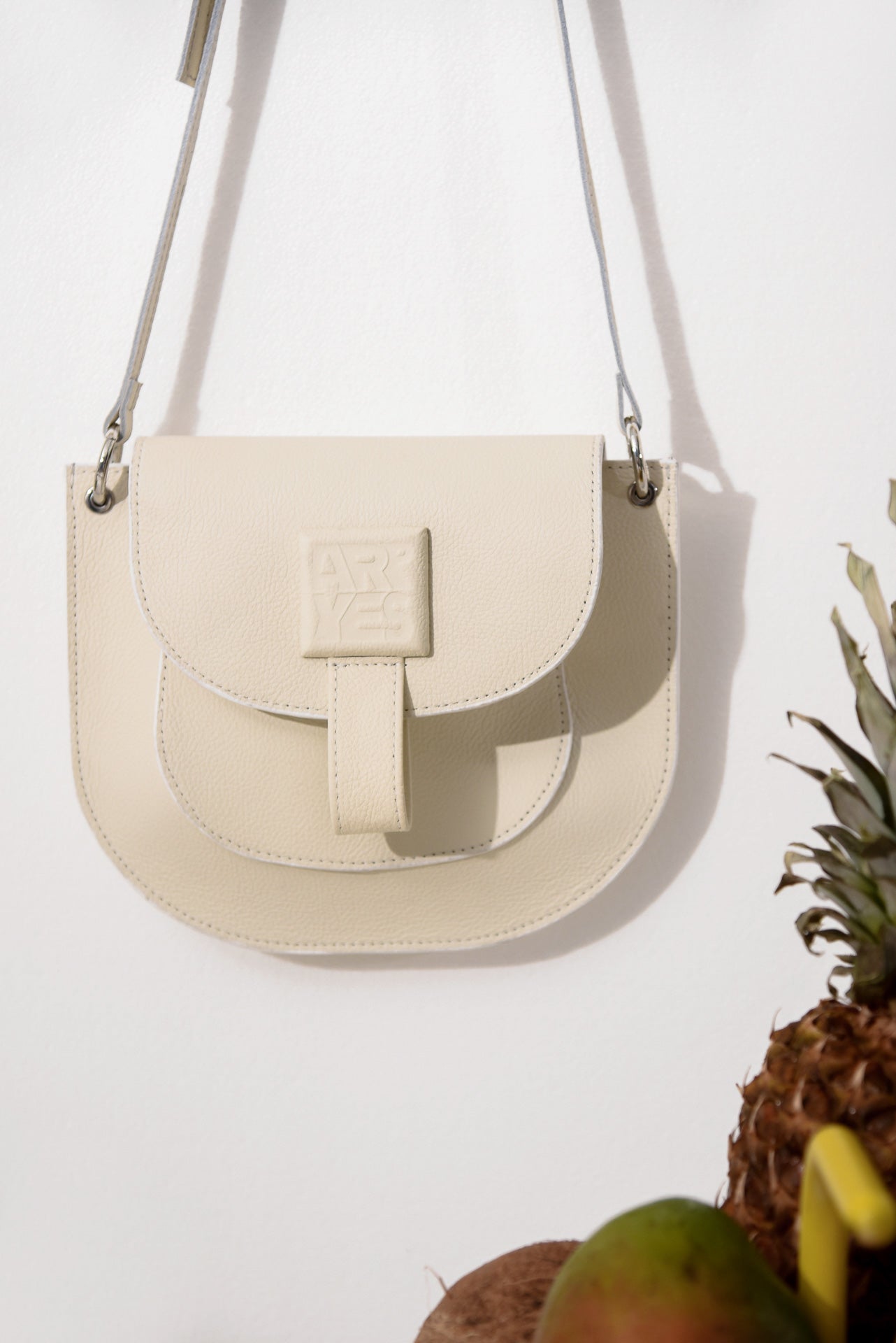 MONTEGO LEATHER BAG ECRU