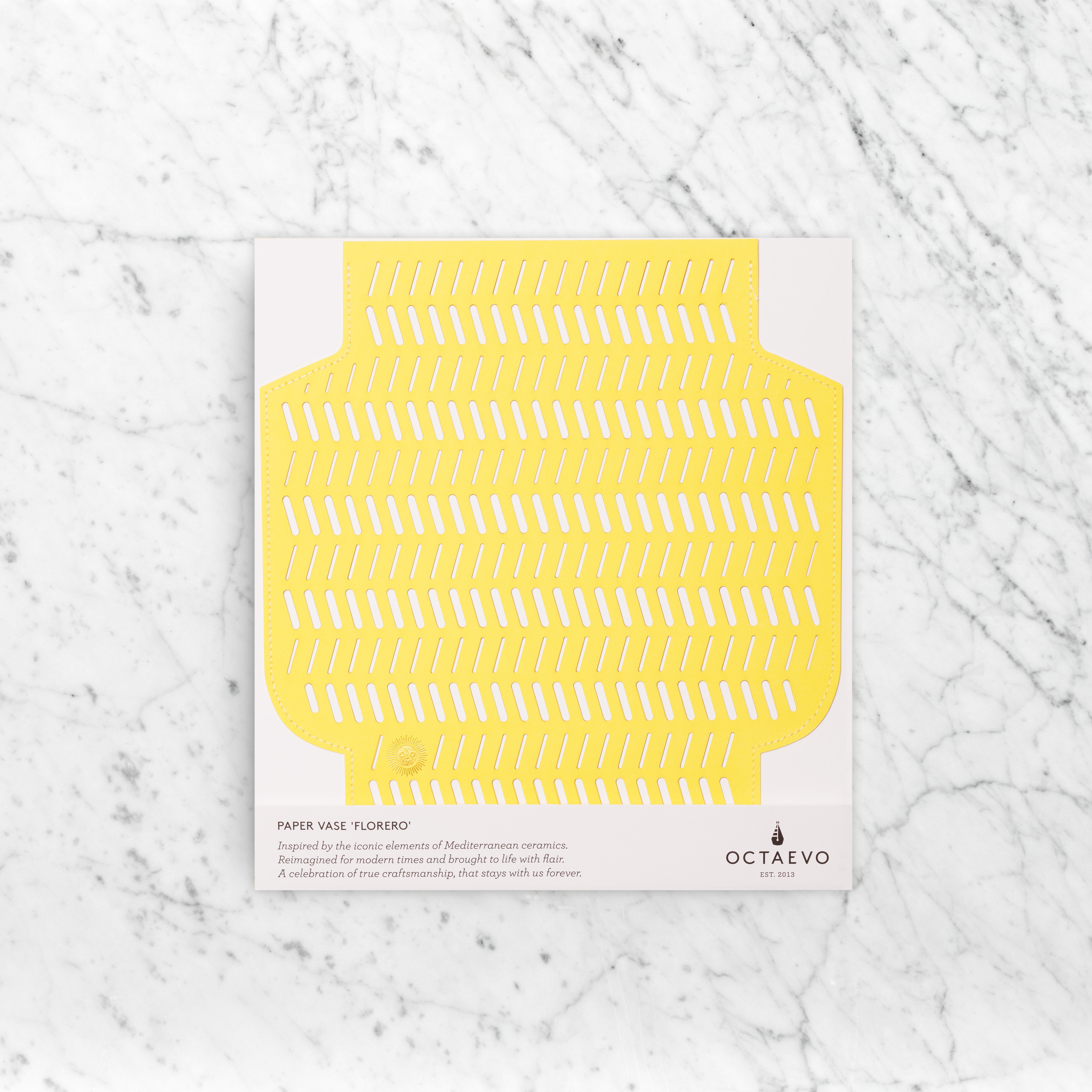 DENDRA PAPER VASE PERFORATED