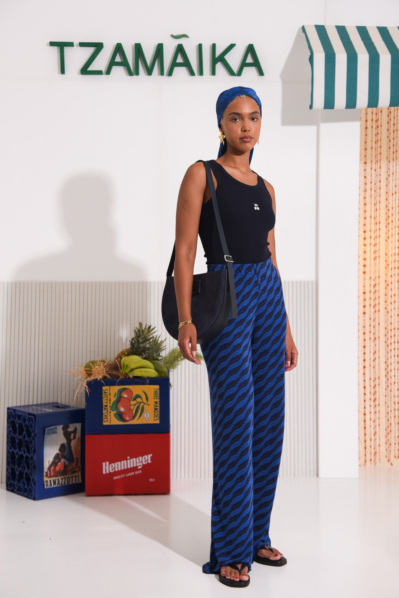 SALTFISH TANK TOP DARK BLUE