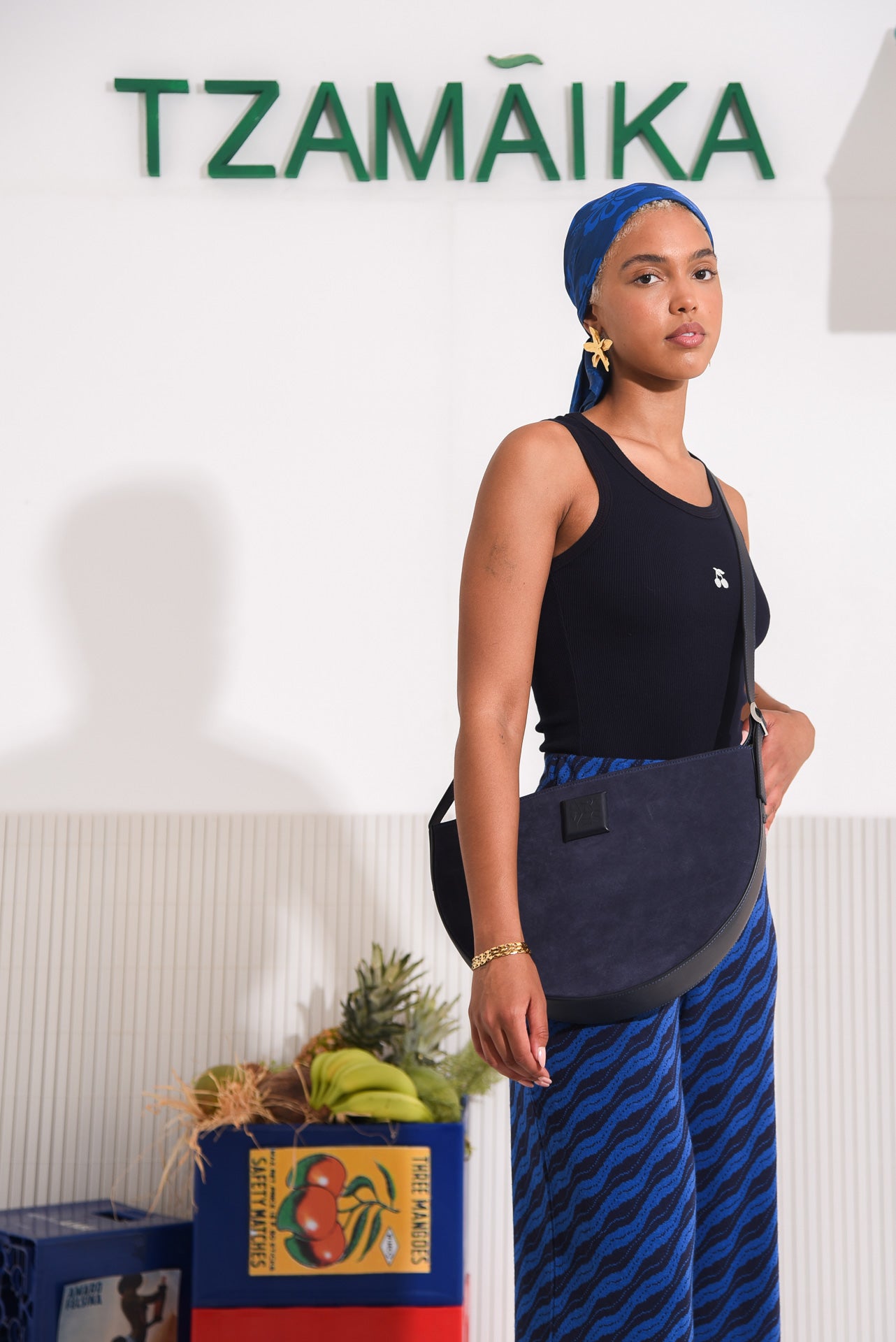 SALTFISH TANK TOP DARK BLUE