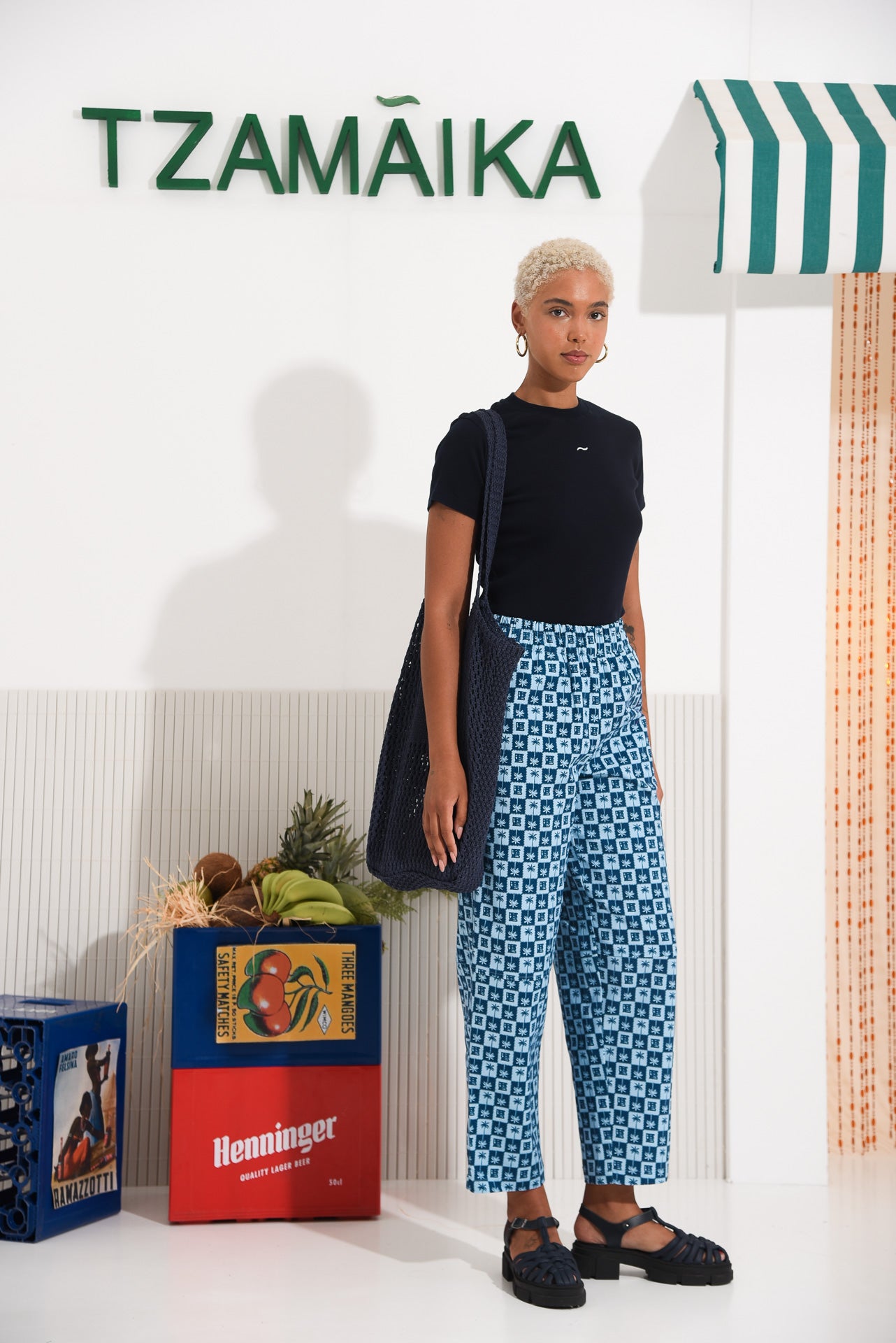 PALM RUM PANTS BLUE