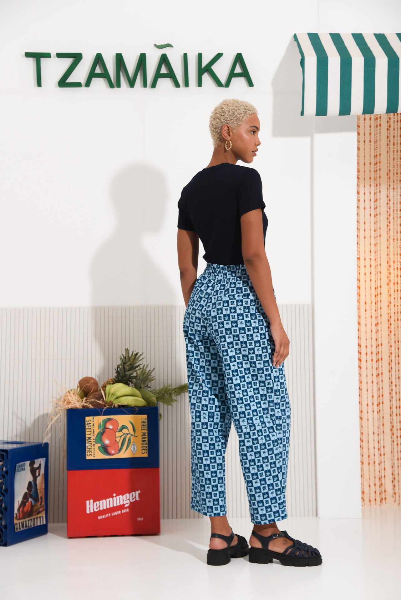 PALM RUM PANTS BLUE