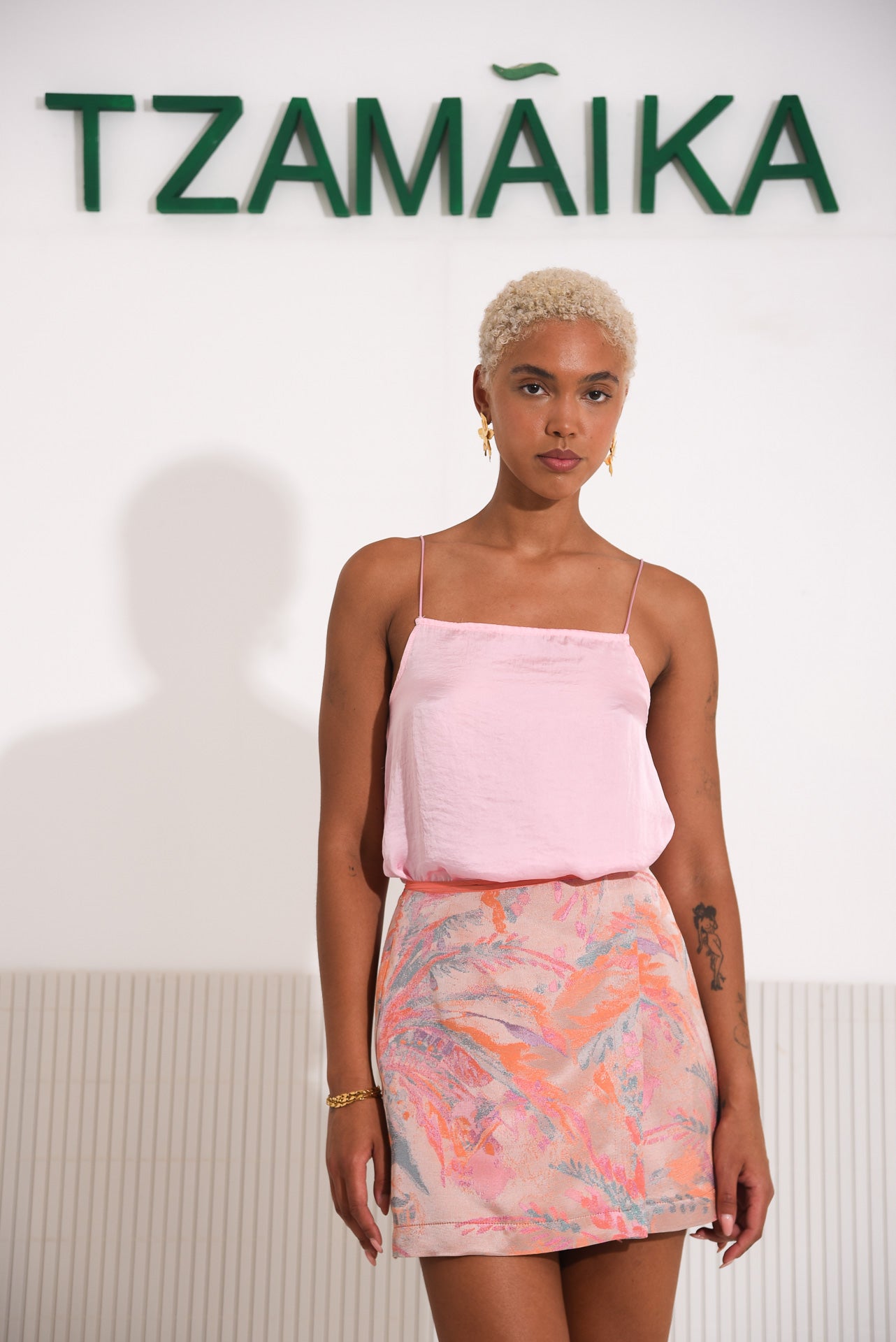 FRUIT PUNCH MINI WRAP SKIRT
