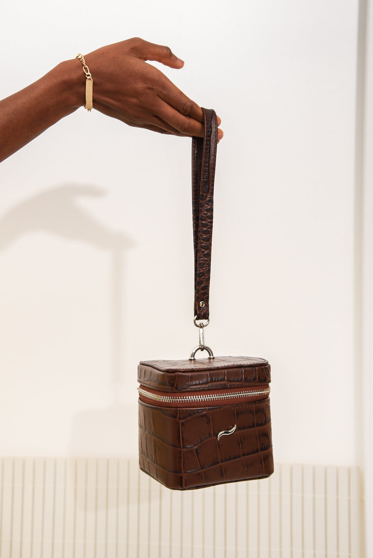 TING LEATHER BAG BROWN