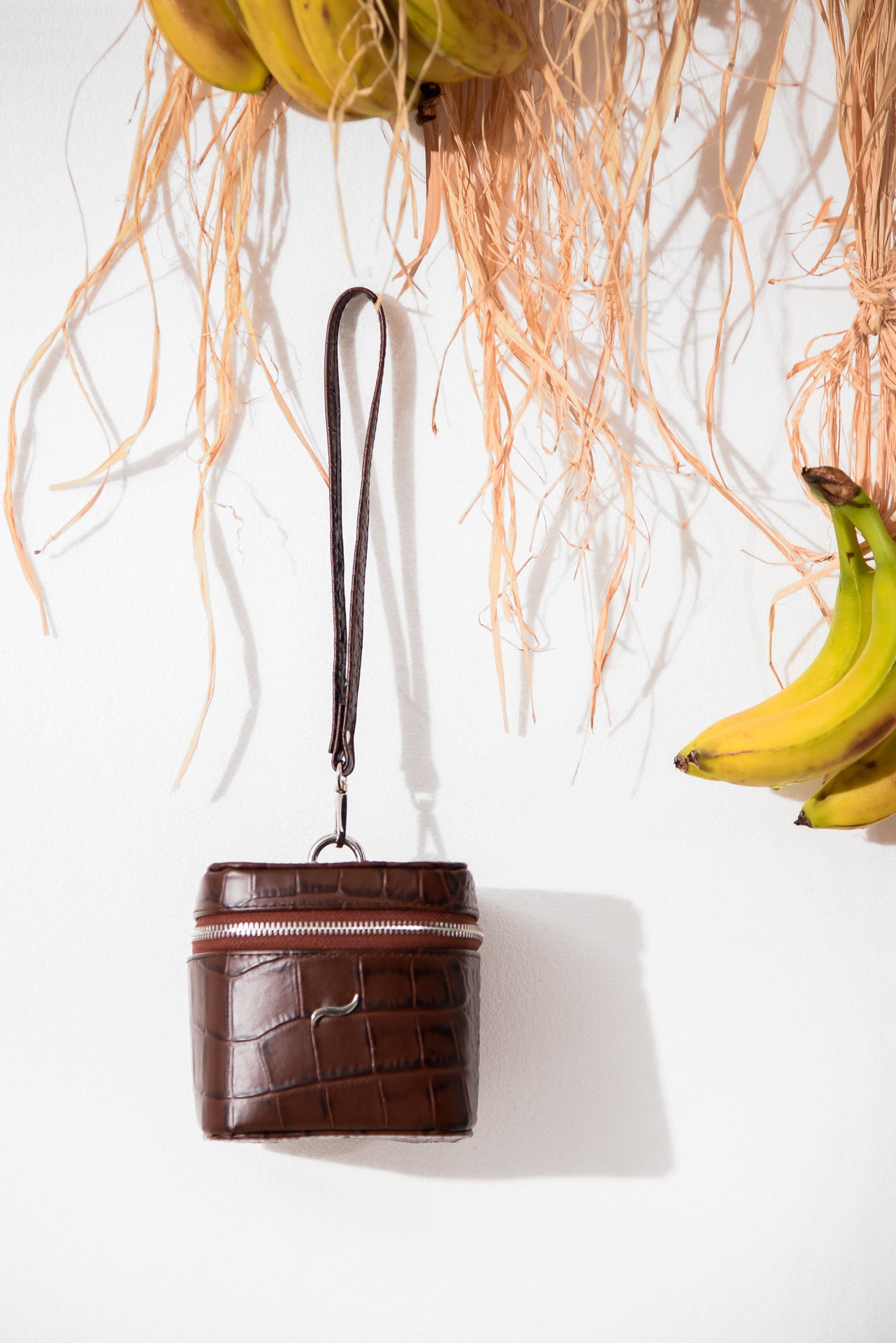 TING LEATHER BAG BROWN