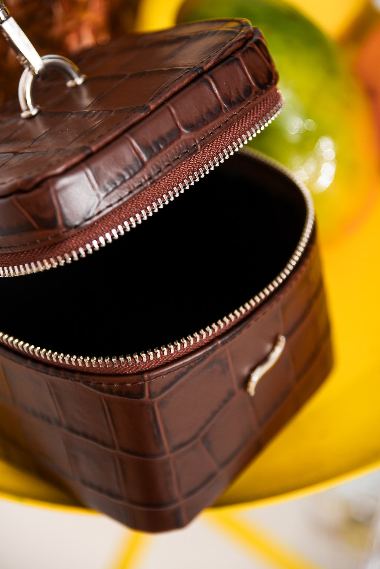 TING LEATHER BAG BROWN