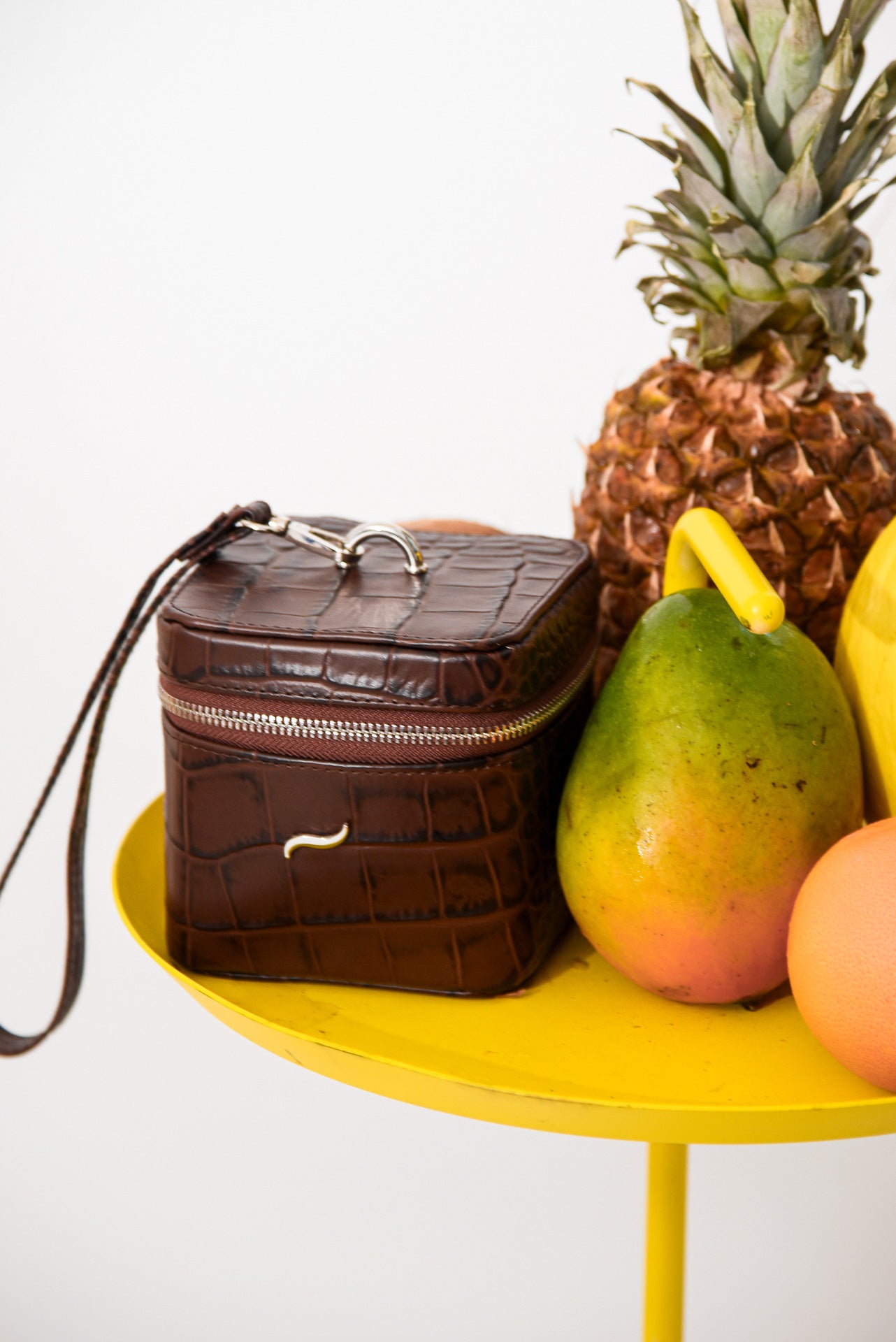 TING LEATHER BAG BROWN