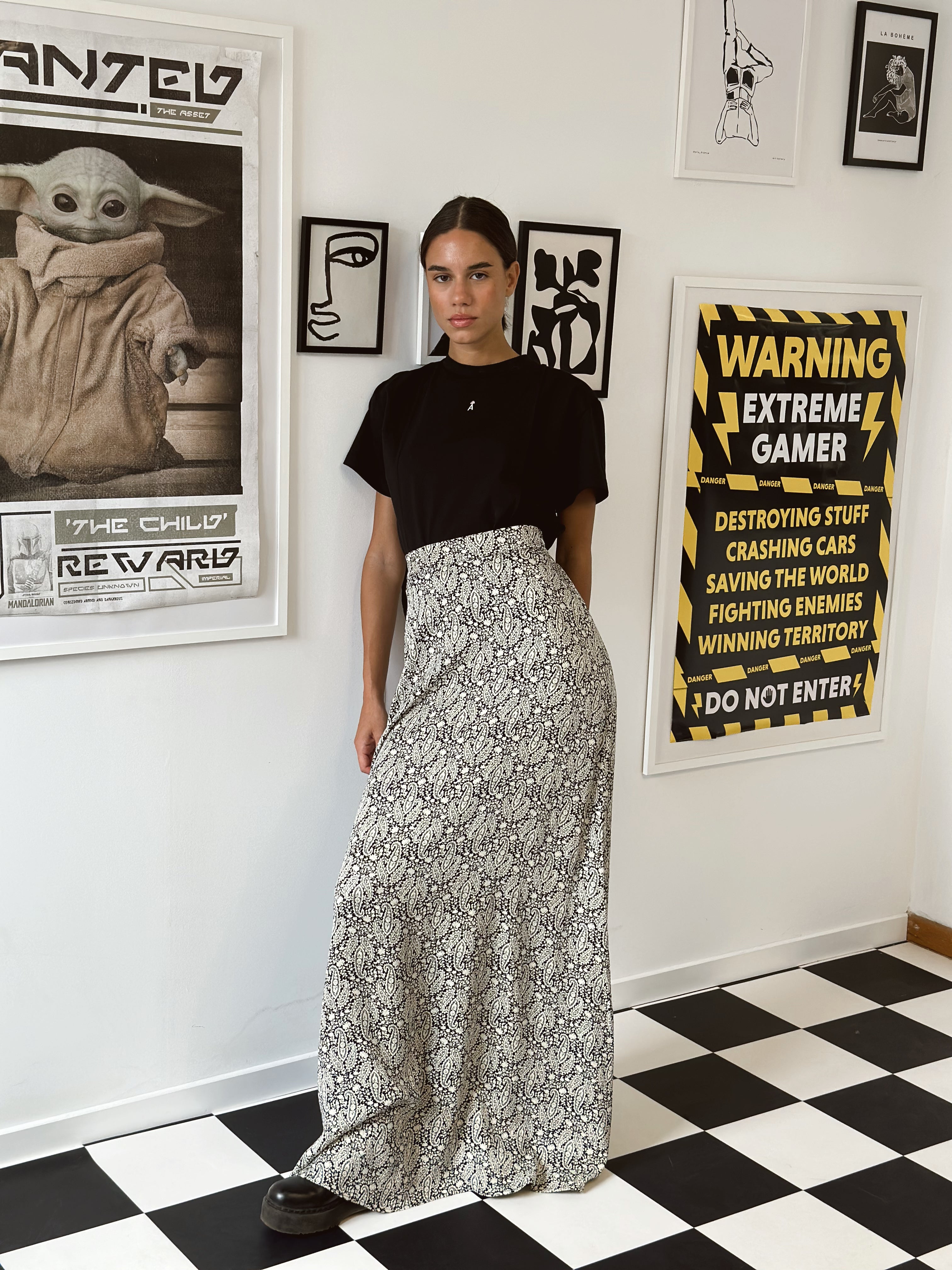 MARBLES MAXI SKIRT