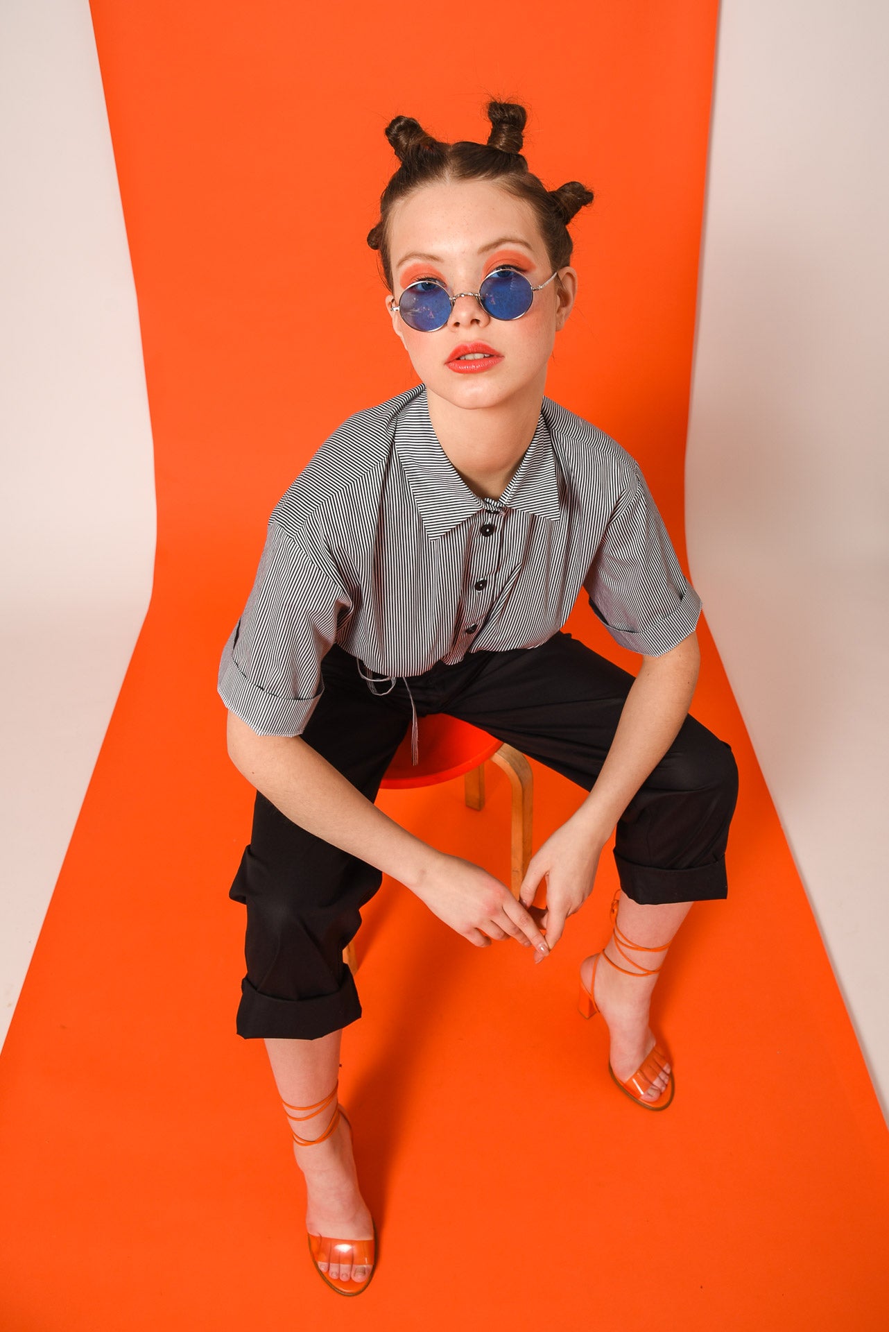HOLIDAY CROPPED SHIRT BLACK