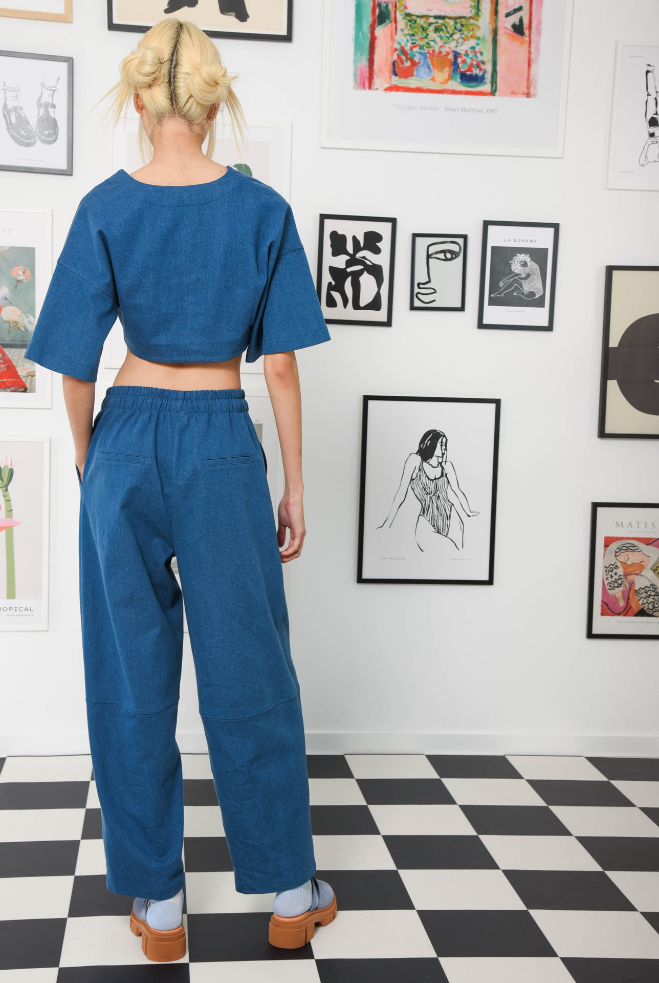 ROXANNE BLUE JEAN TOP