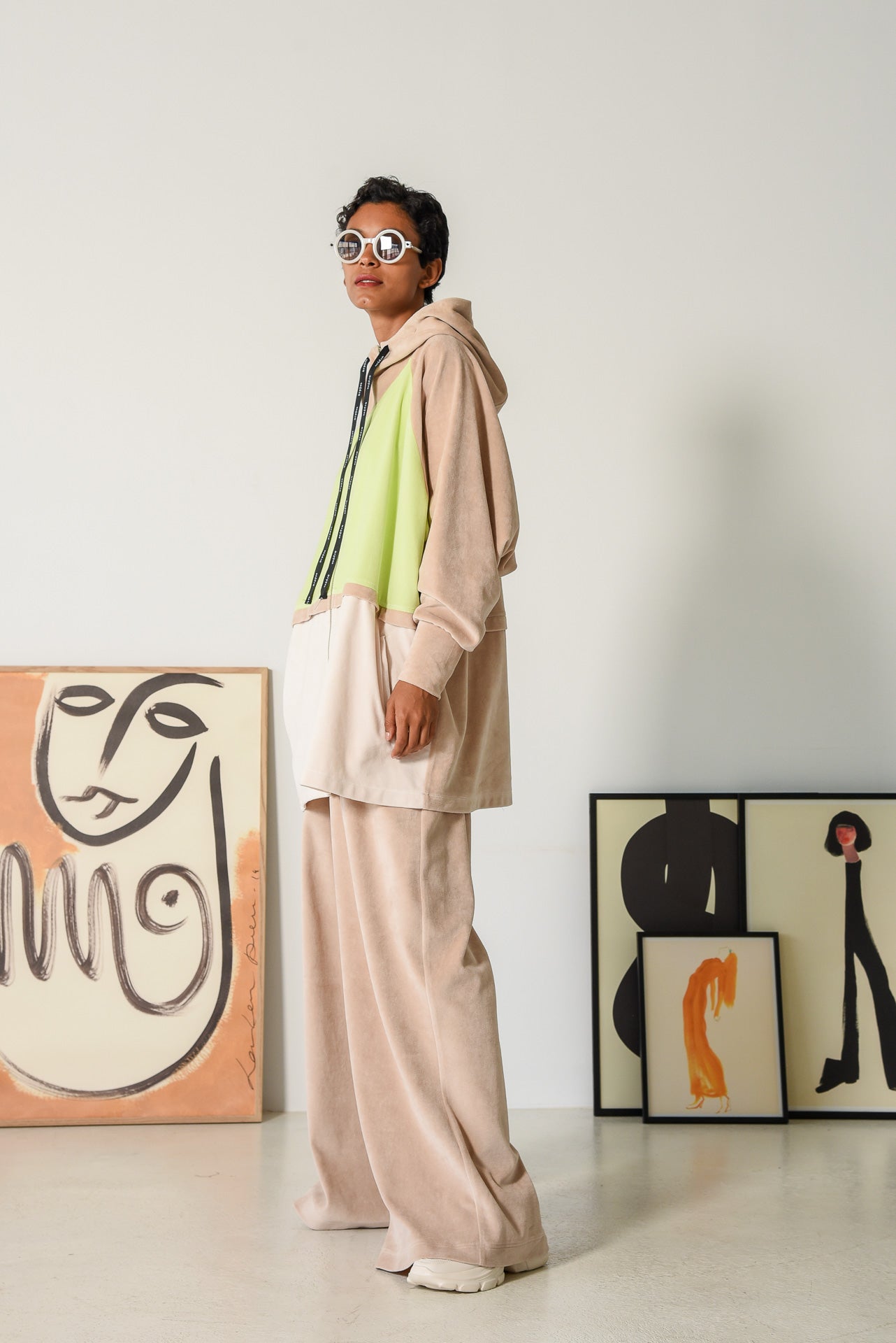 S FOR SMILE PANTS BEIGE