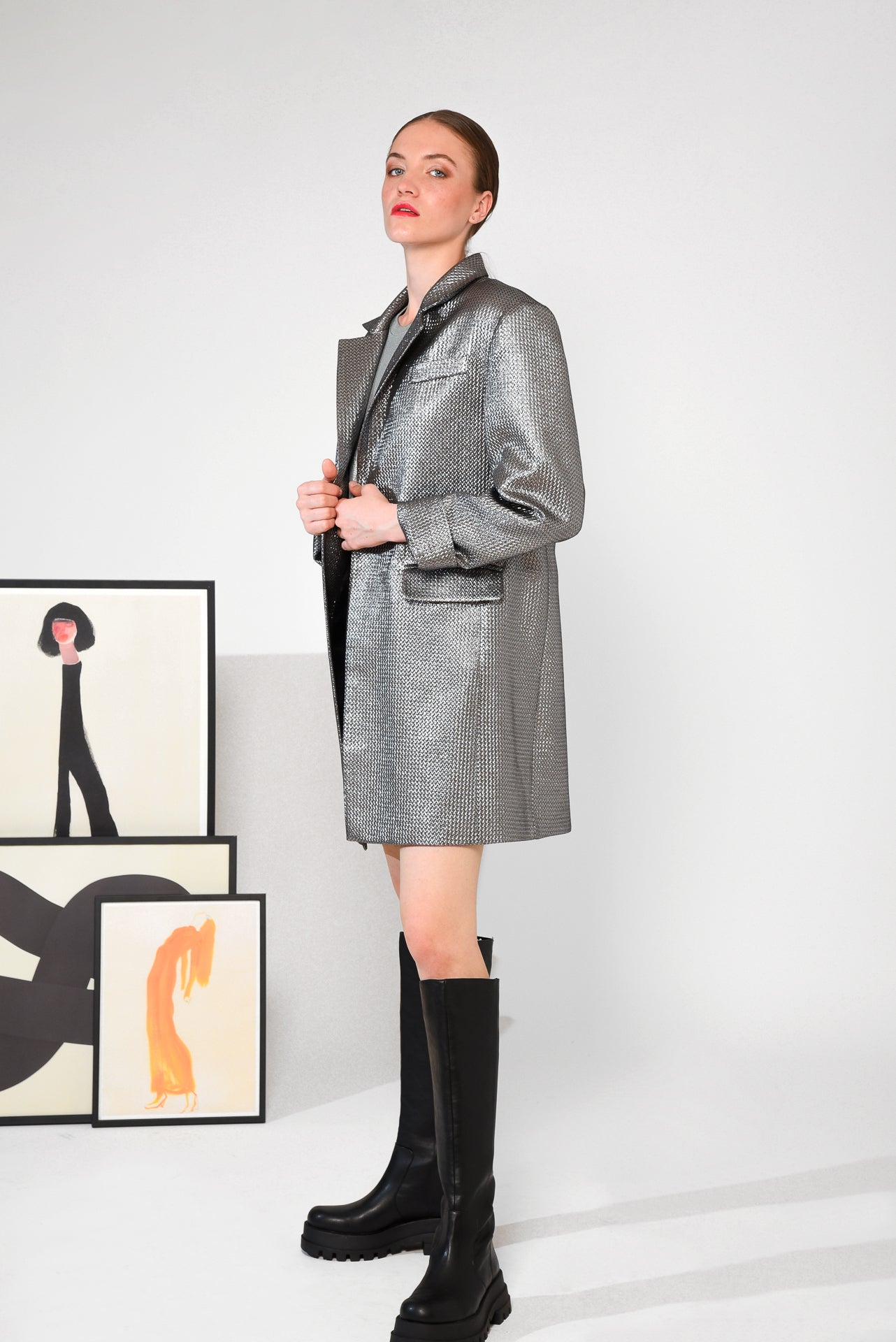 S FOR SPARKLE BLAZER SILVER